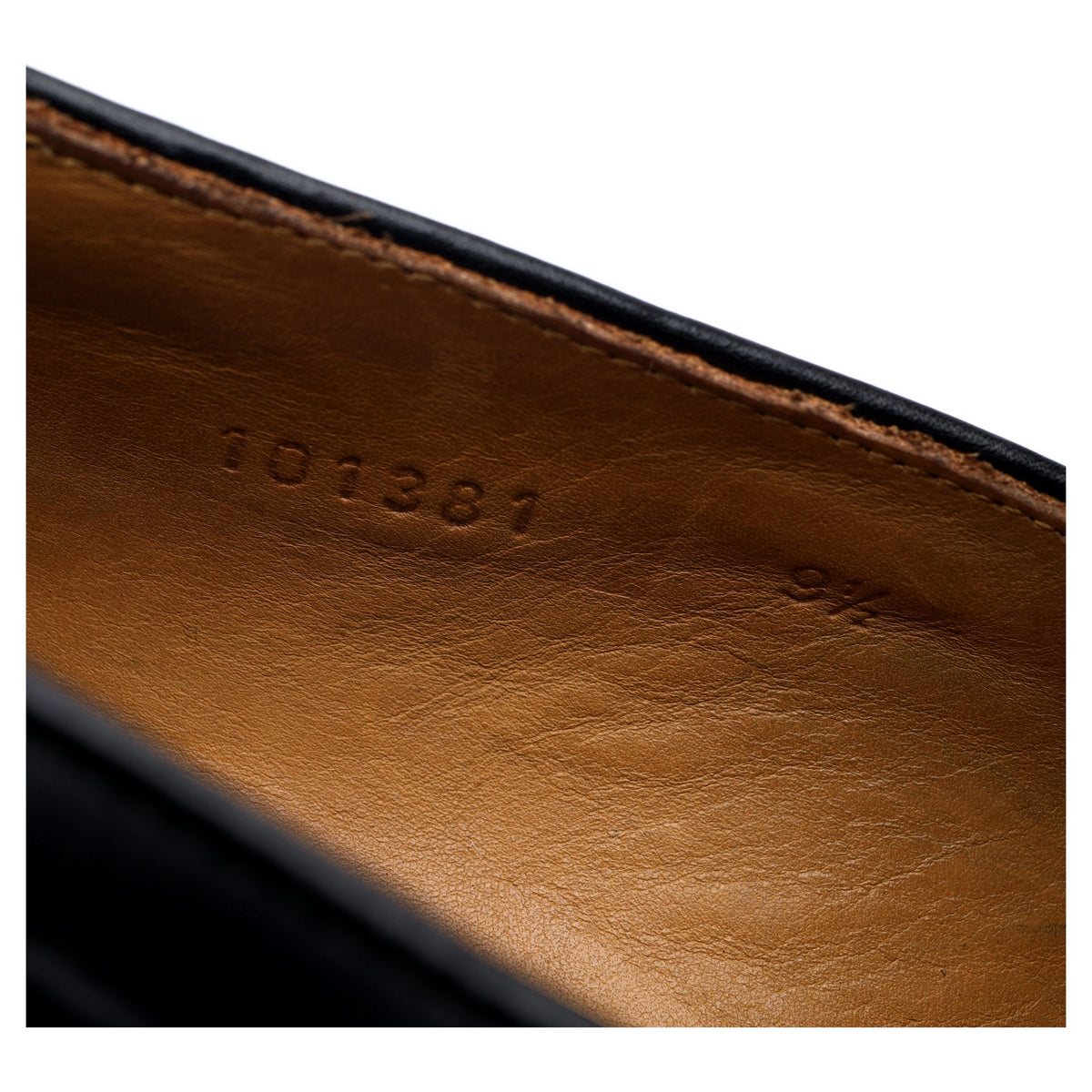 &#39;101381&#39; Black Leather Tassel Loafers UK 9.5 E