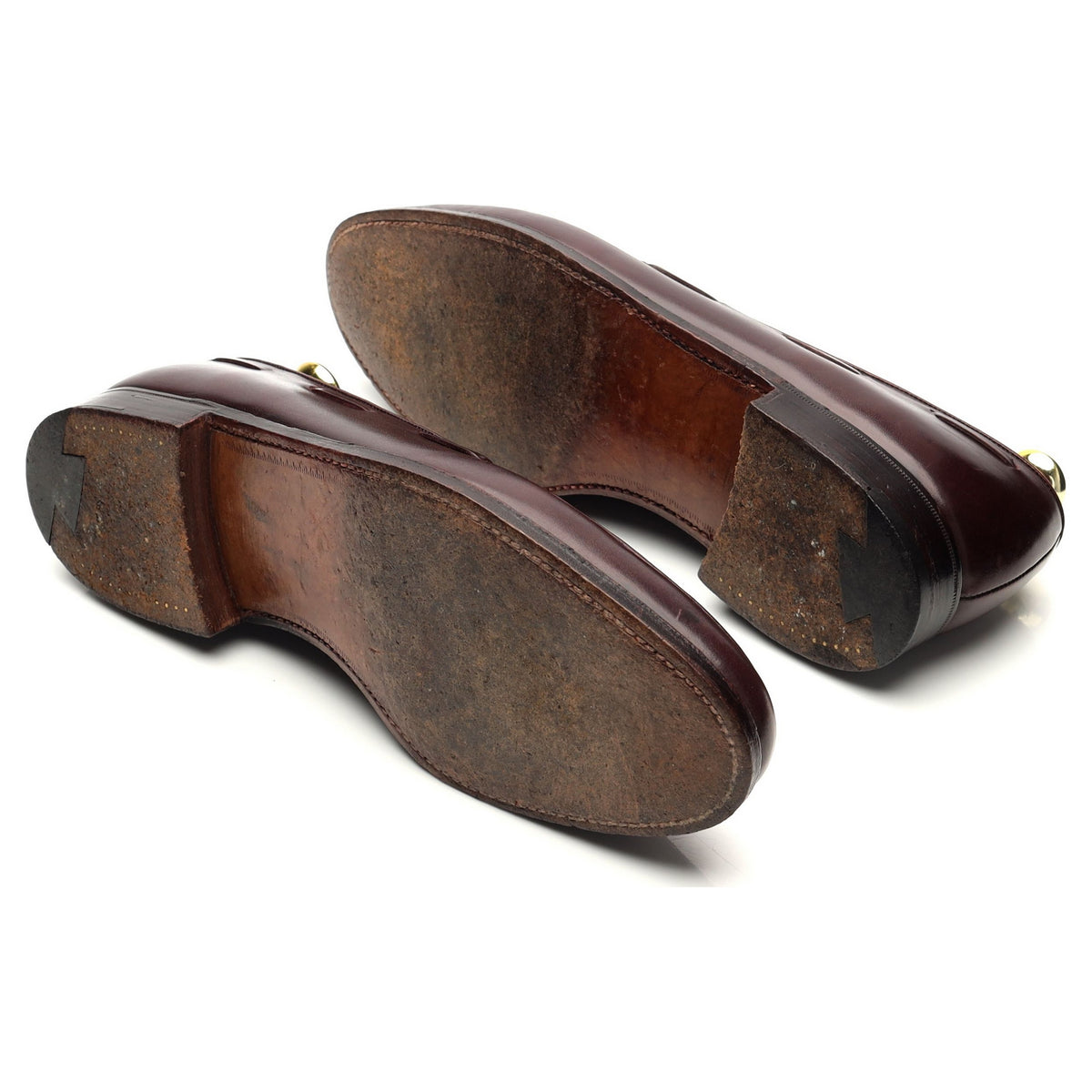 &#39;Cavendish&#39; Burgundy Leather Tassel Loafers UK 7 EX