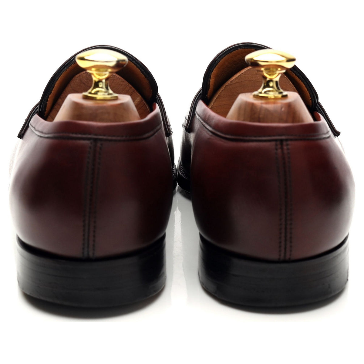 &#39;Piccadilly&#39; Burgundy Leather Loafers UK 9 D