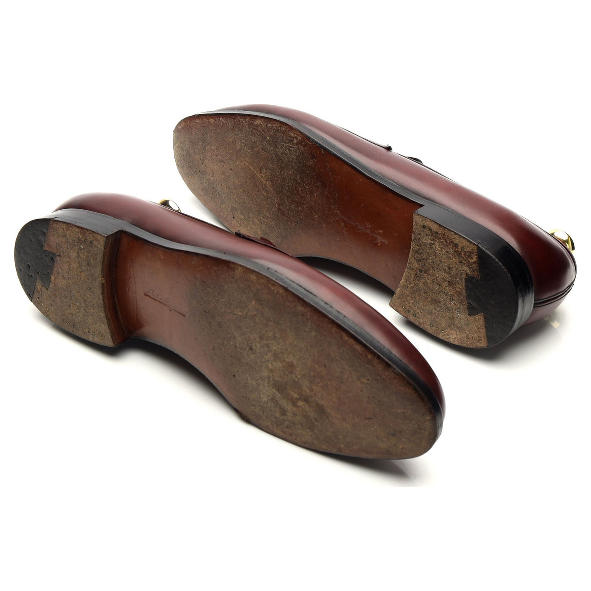 &#39;Piccadilly&#39; Burgundy Leather Loafers UK 9 D