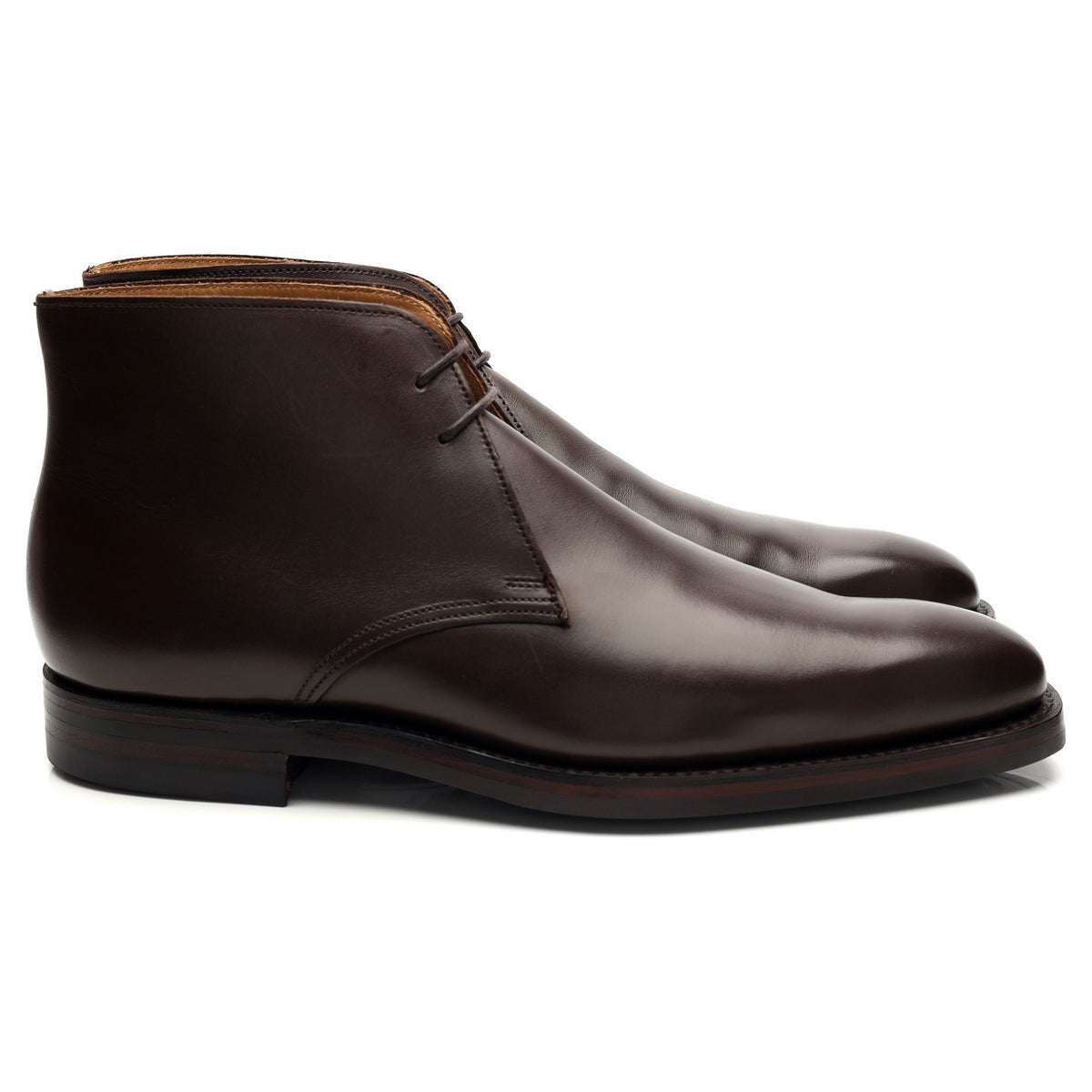 &#39;Tetbury&#39; Dark Brown Leather Chukka Boots UK 7 E