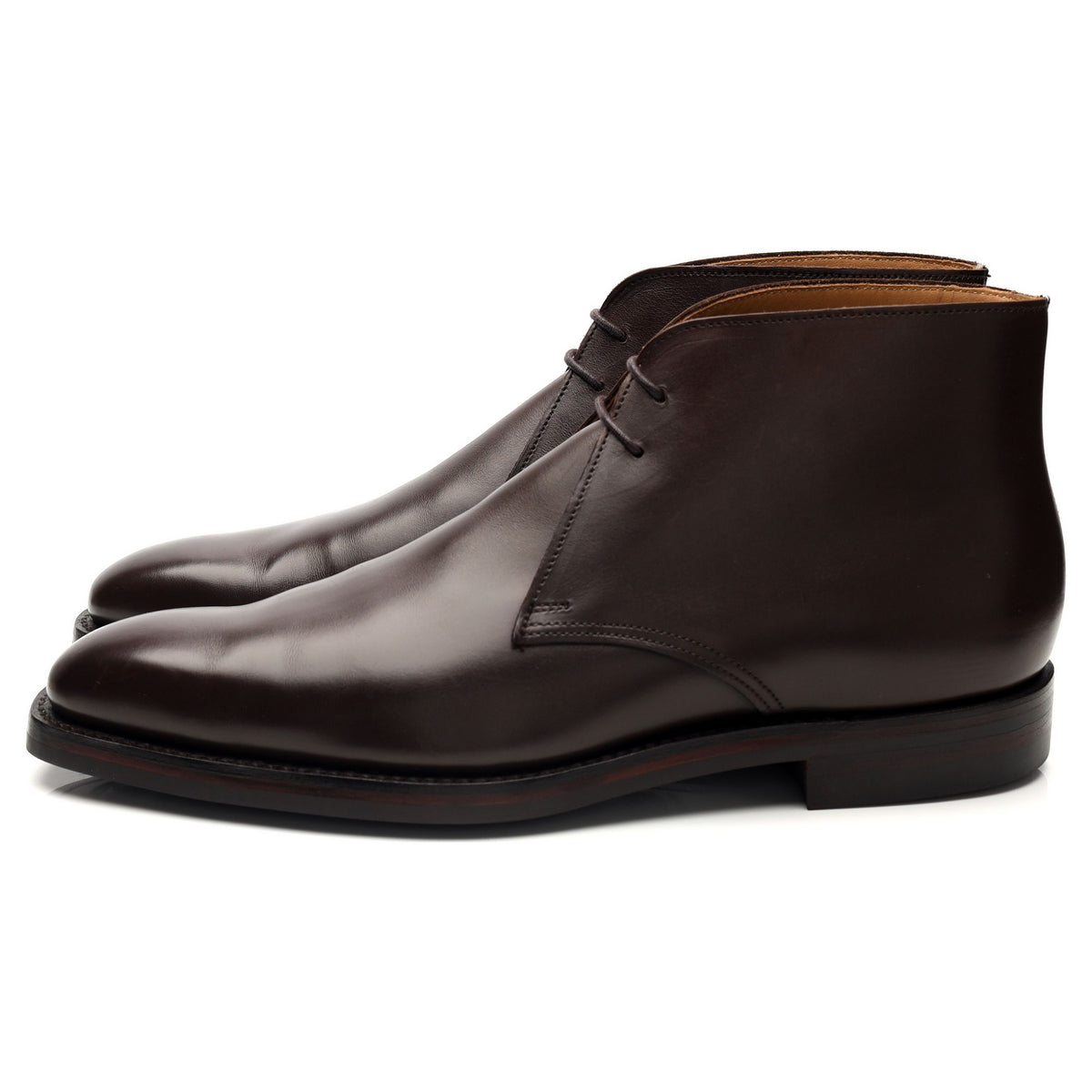 &#39;Tetbury&#39; Dark Brown Leather Chukka Boots UK 7 E
