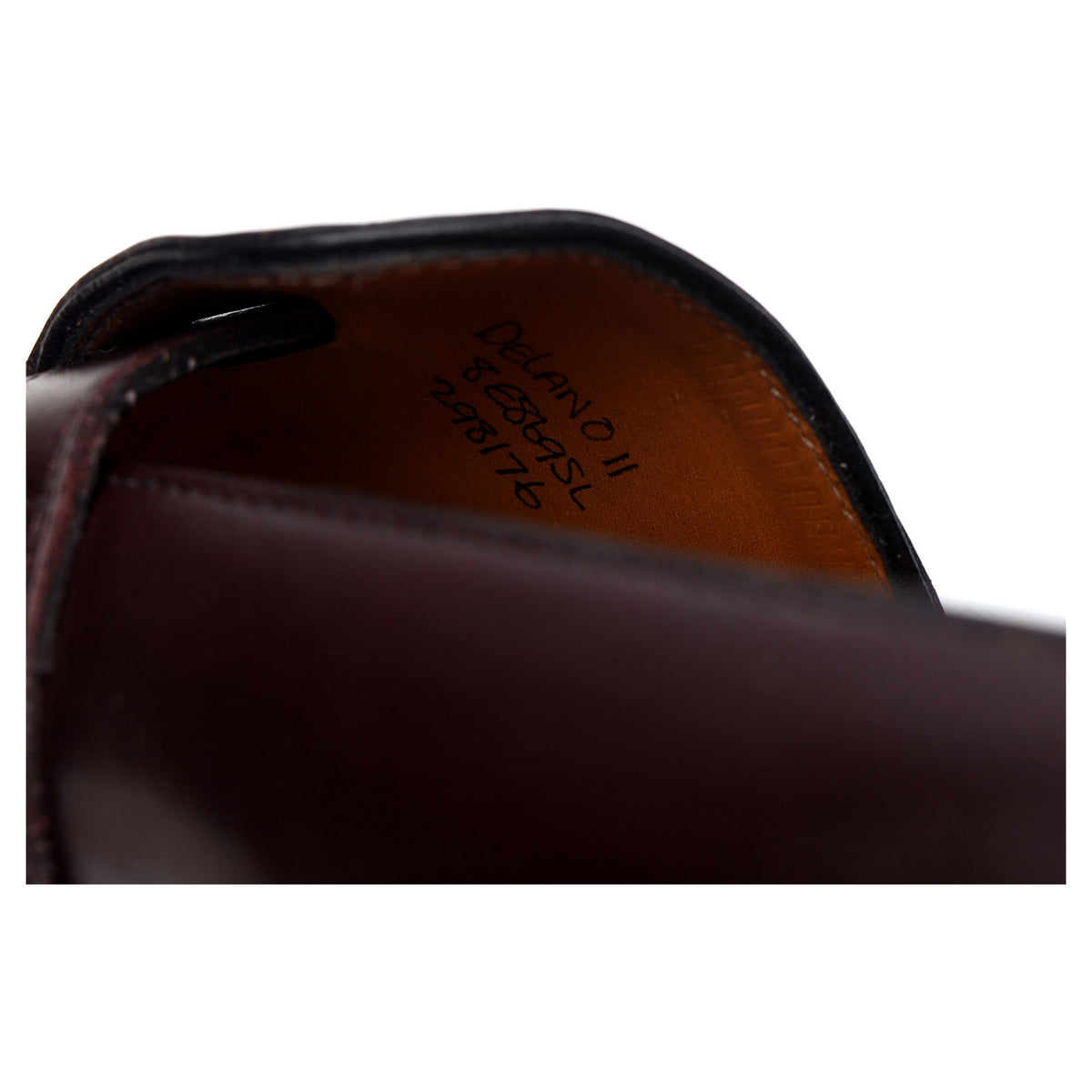 &#39;Delano II&#39; Burgundy Leather Monk Strap Loafers UK 8 E