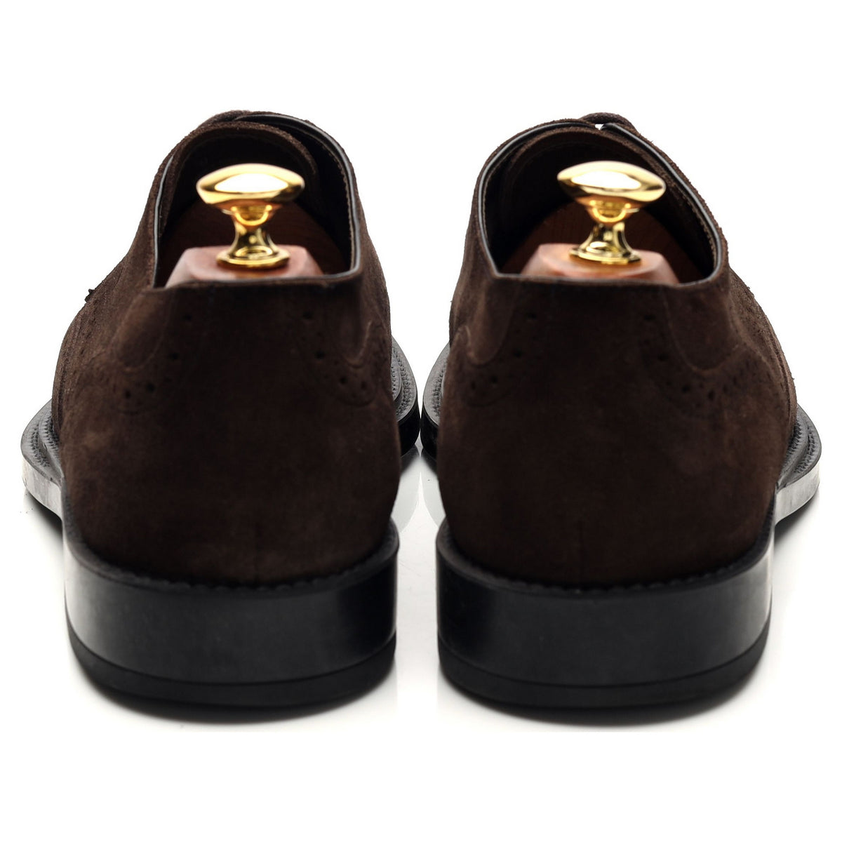 Dark Brown Suede Derby Brogues UK 9