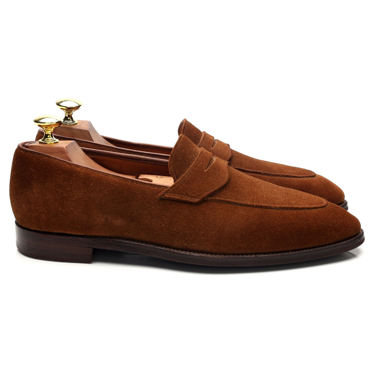 &#39;Nice&#39; Snuff Brown Suede Loafers UK 6.5 E