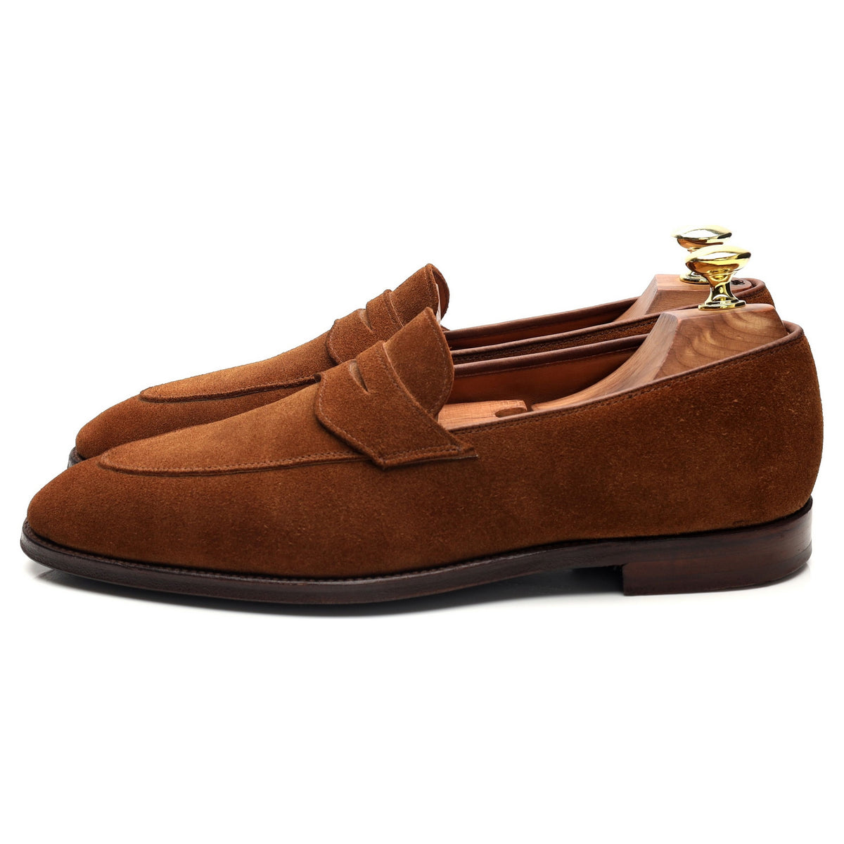 &#39;Nice&#39; Snuff Brown Suede Loafers UK 6.5 E
