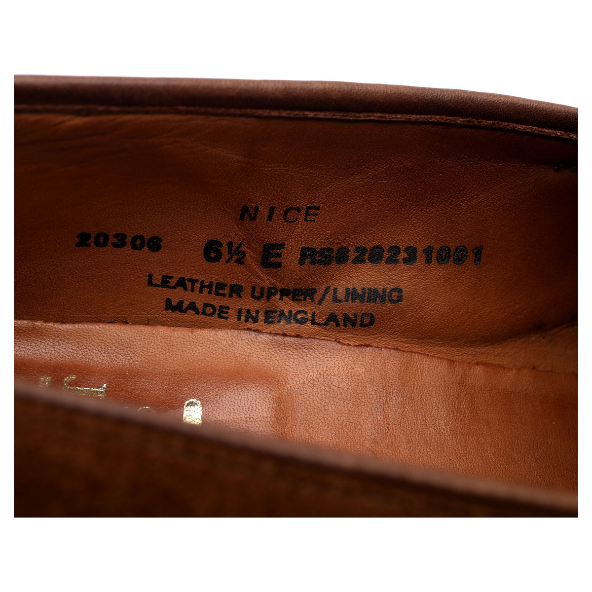 &#39;Nice&#39; Snuff Brown Suede Loafers UK 6.5 E