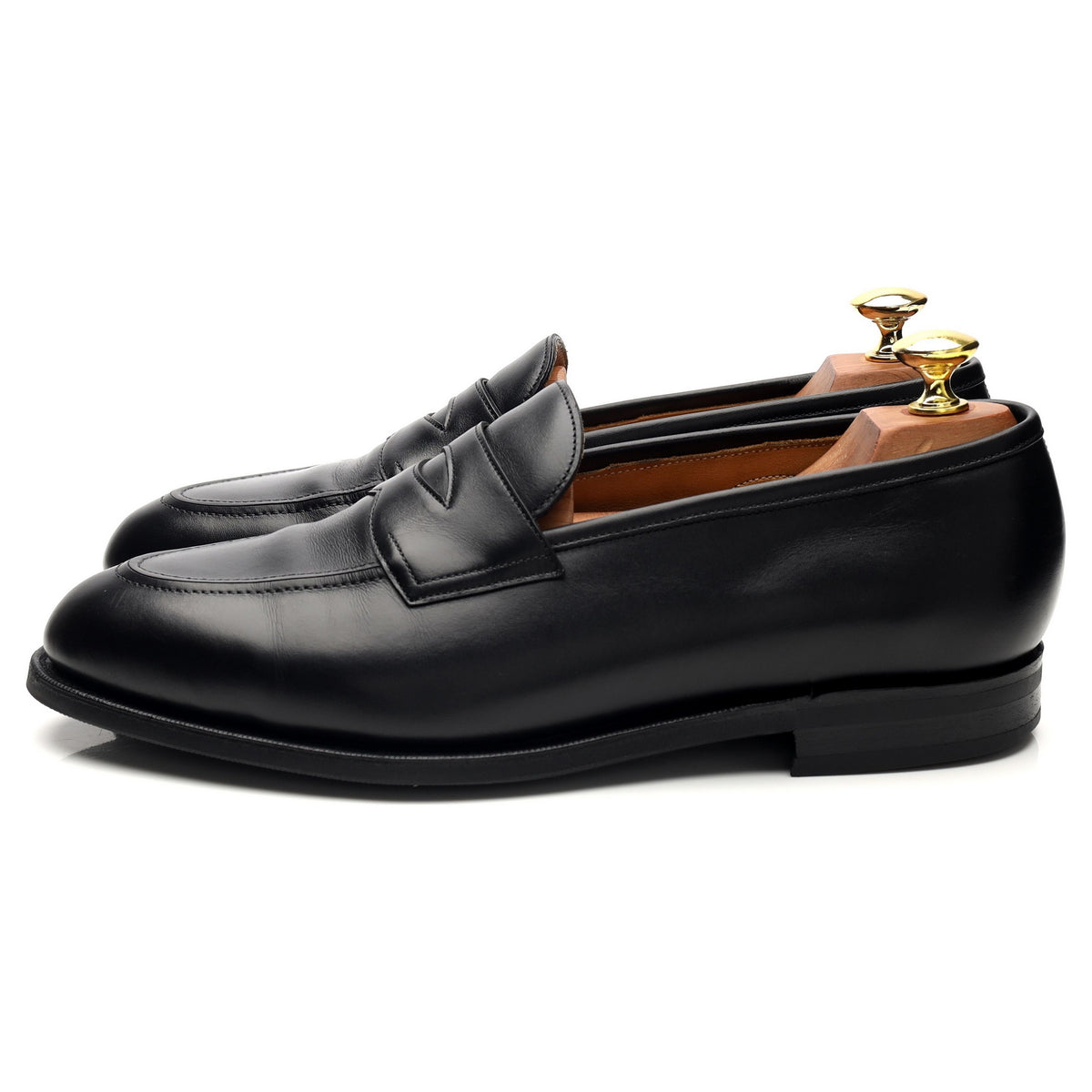 &#39;Piccadilly&#39; Black Leather Loafers UK 7.5 E