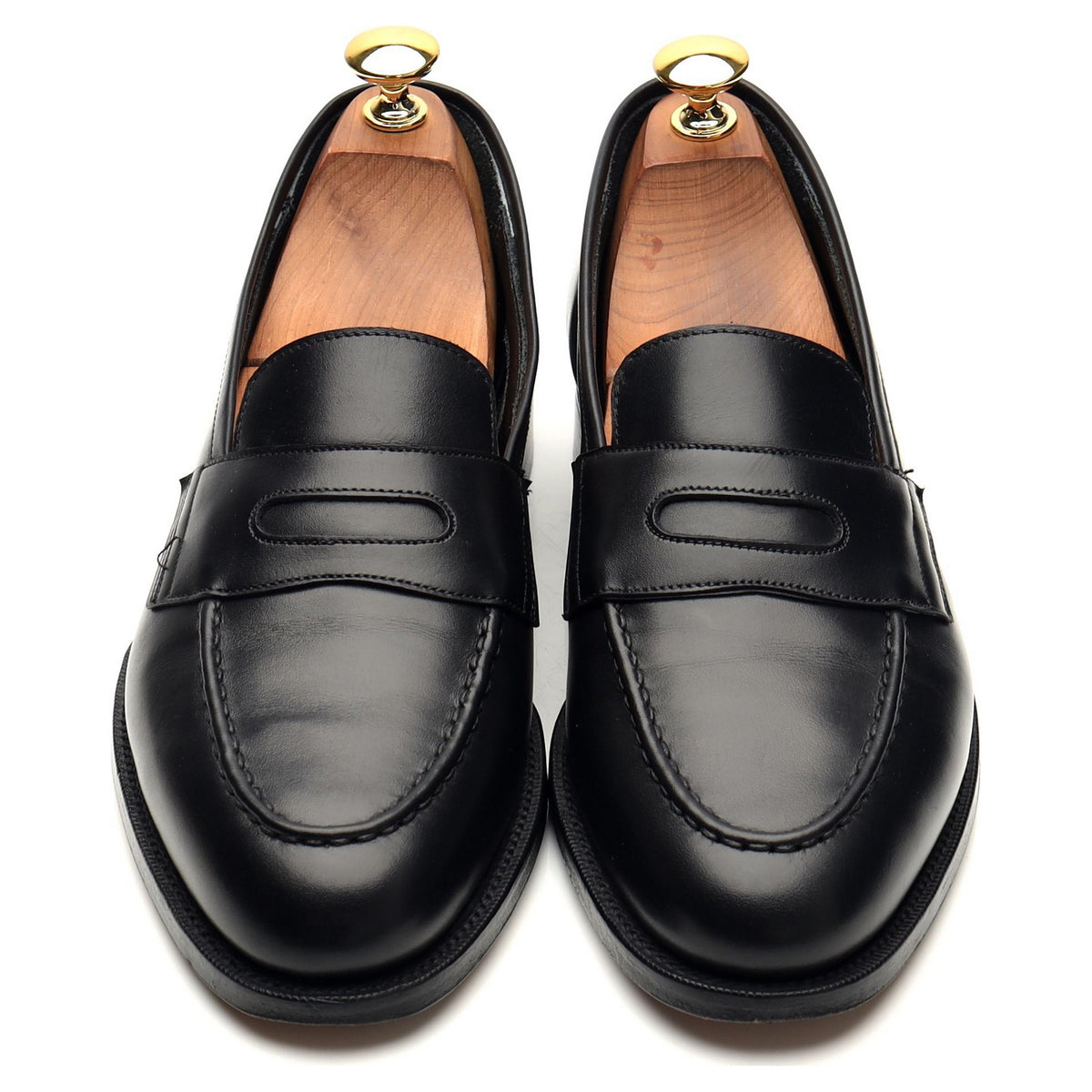 &#39;Aldgate&#39; Black Leather Loafers UK 6.5 E