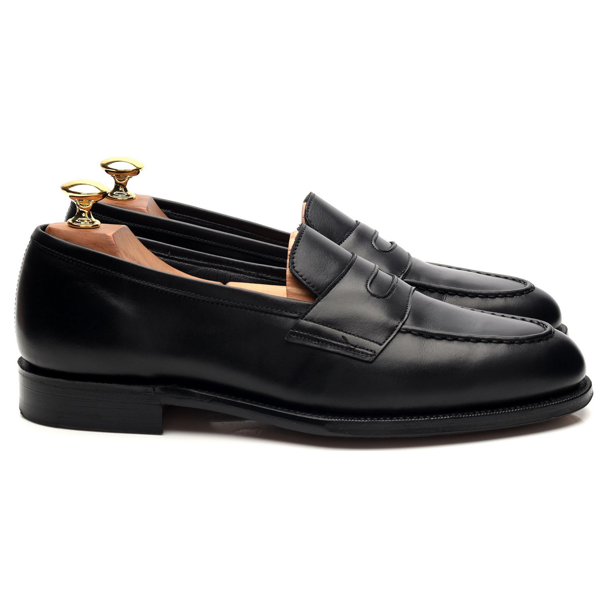 &#39;Aldgate&#39; Black Leather Loafers UK 6.5 E