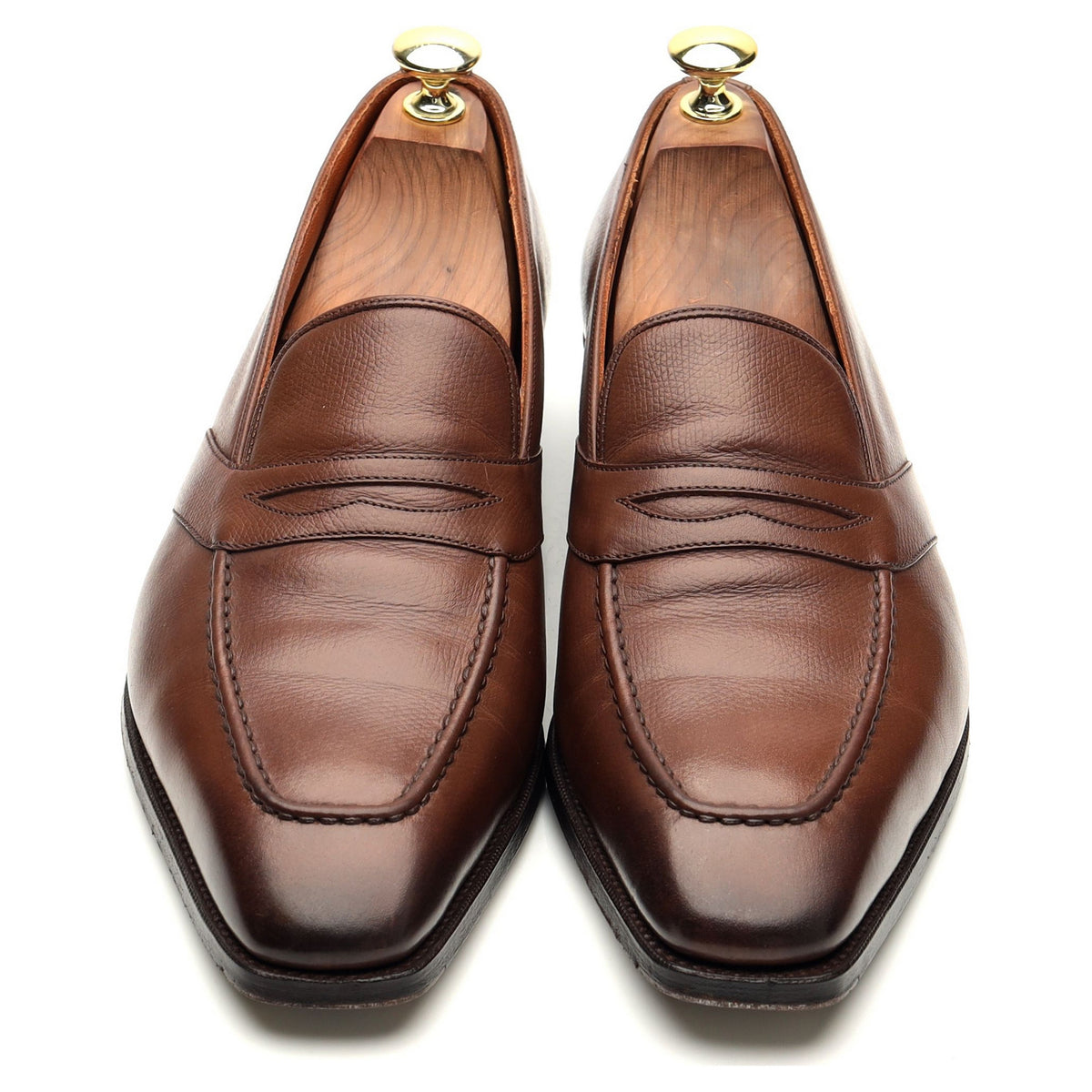 &#39;Forte&#39; Brown Leather Loafers UK 8 E