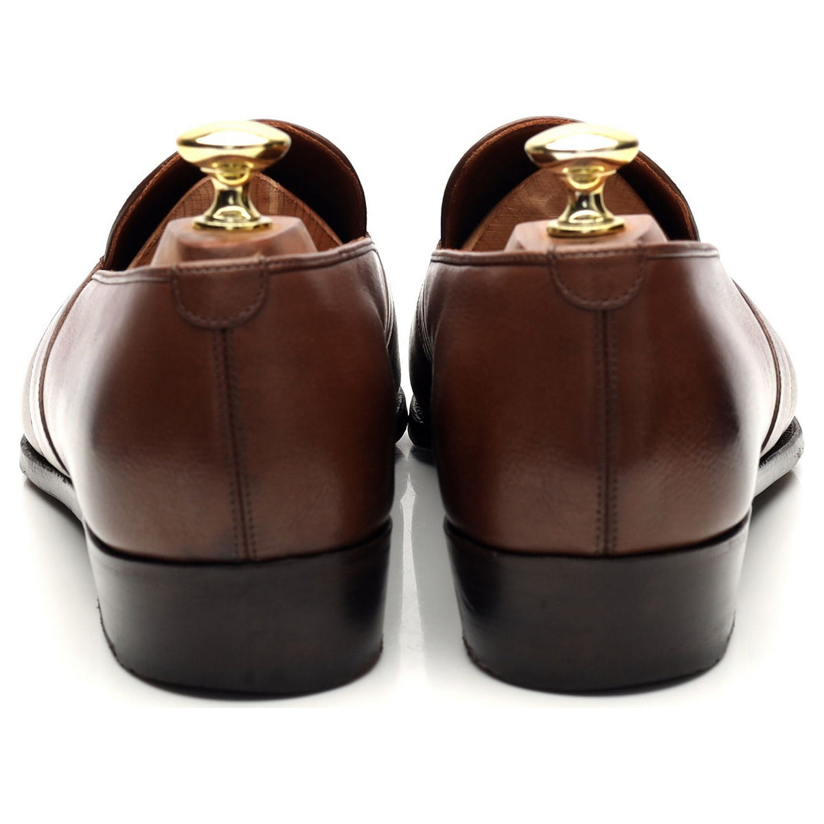 &#39;Forte&#39; Brown Leather Loafers UK 8 E