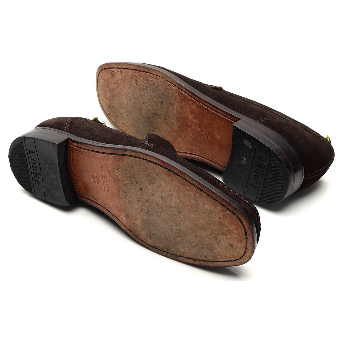 &#39;Treviso&#39; Dark Brown Suede Slip On Loafers UK 8 G