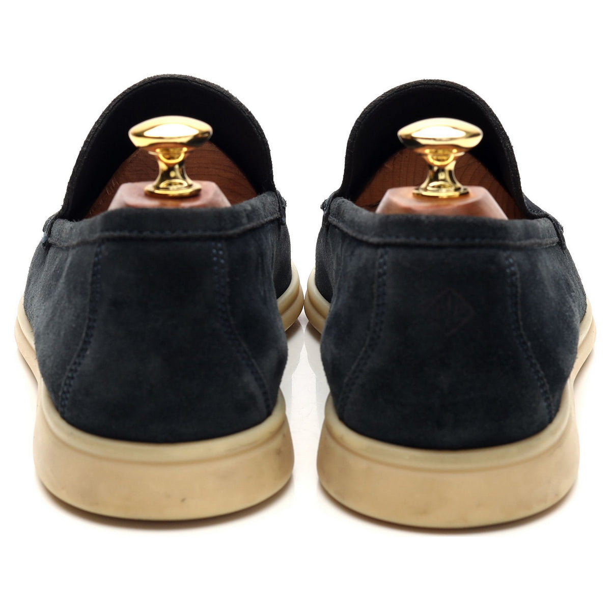&#39;Summer Walk&#39; Navy Blue Suede Slip On Loafers UK 8 EU 42