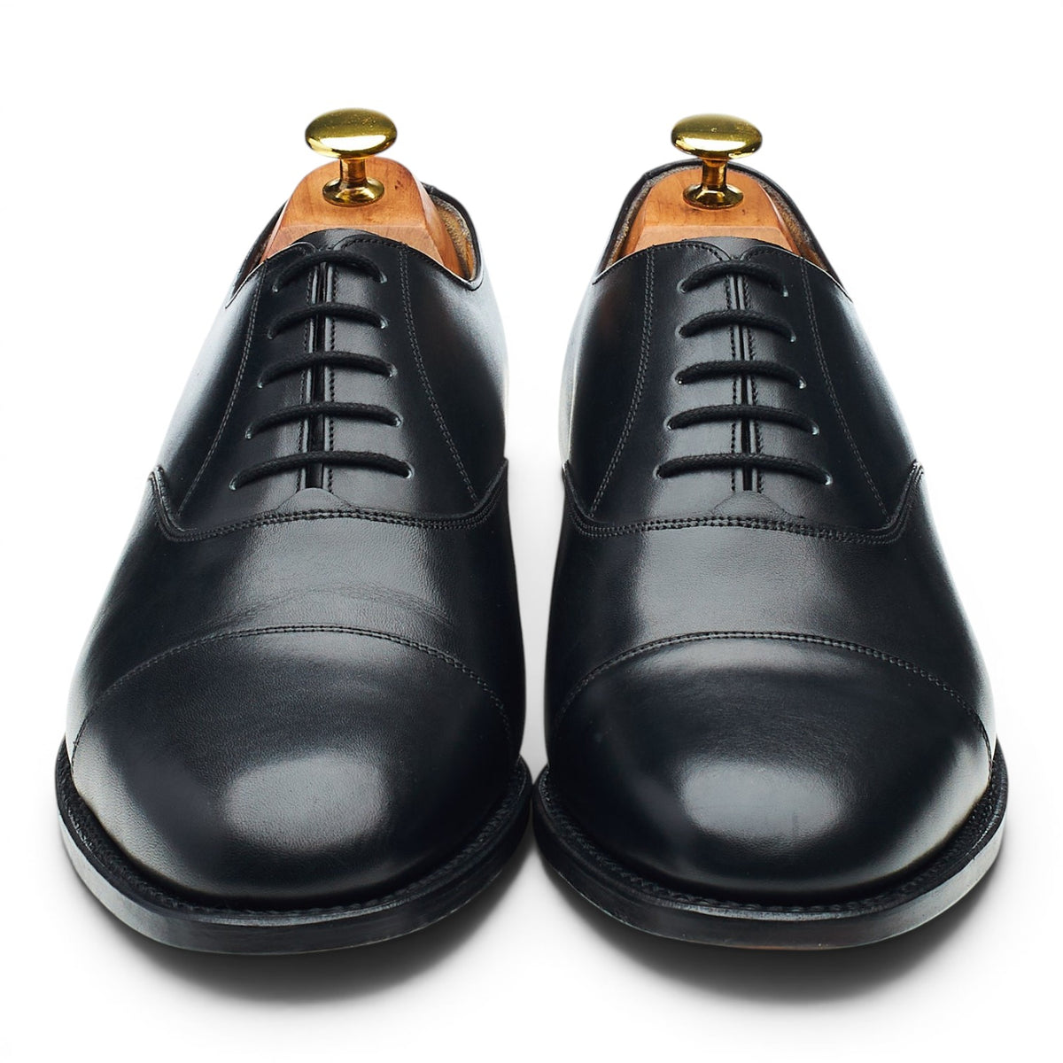 'Luton' Black Leather Oxford UK 8 G