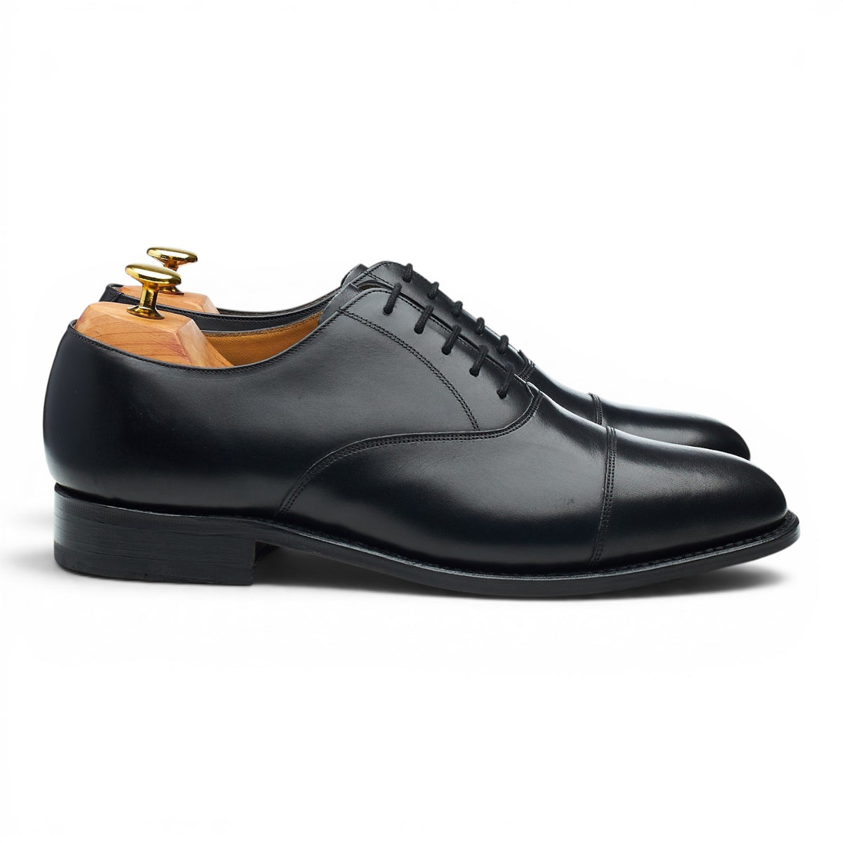 'Luton' Black Leather Oxford UK 8 G