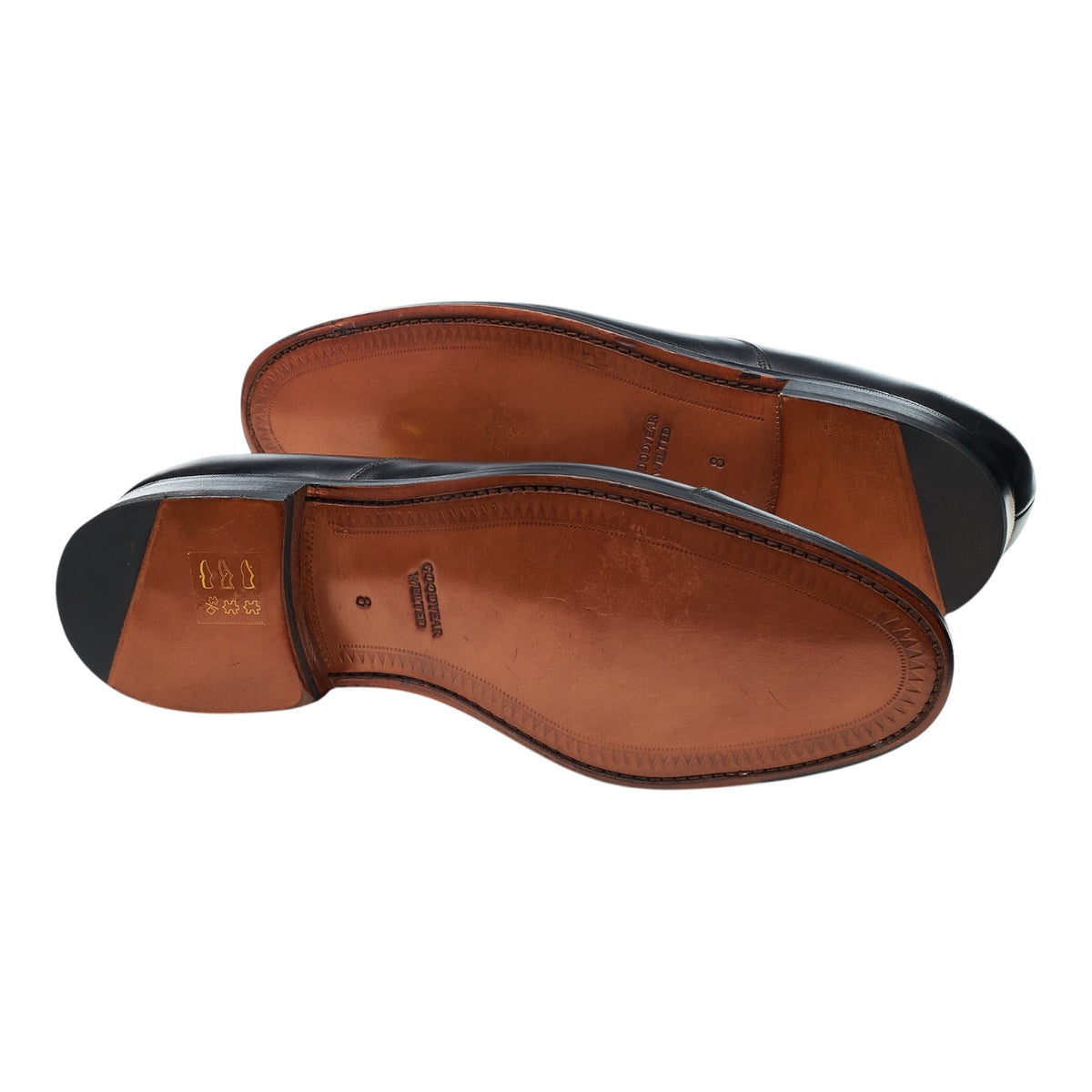 'Luton' Black Leather Oxford UK 8 G