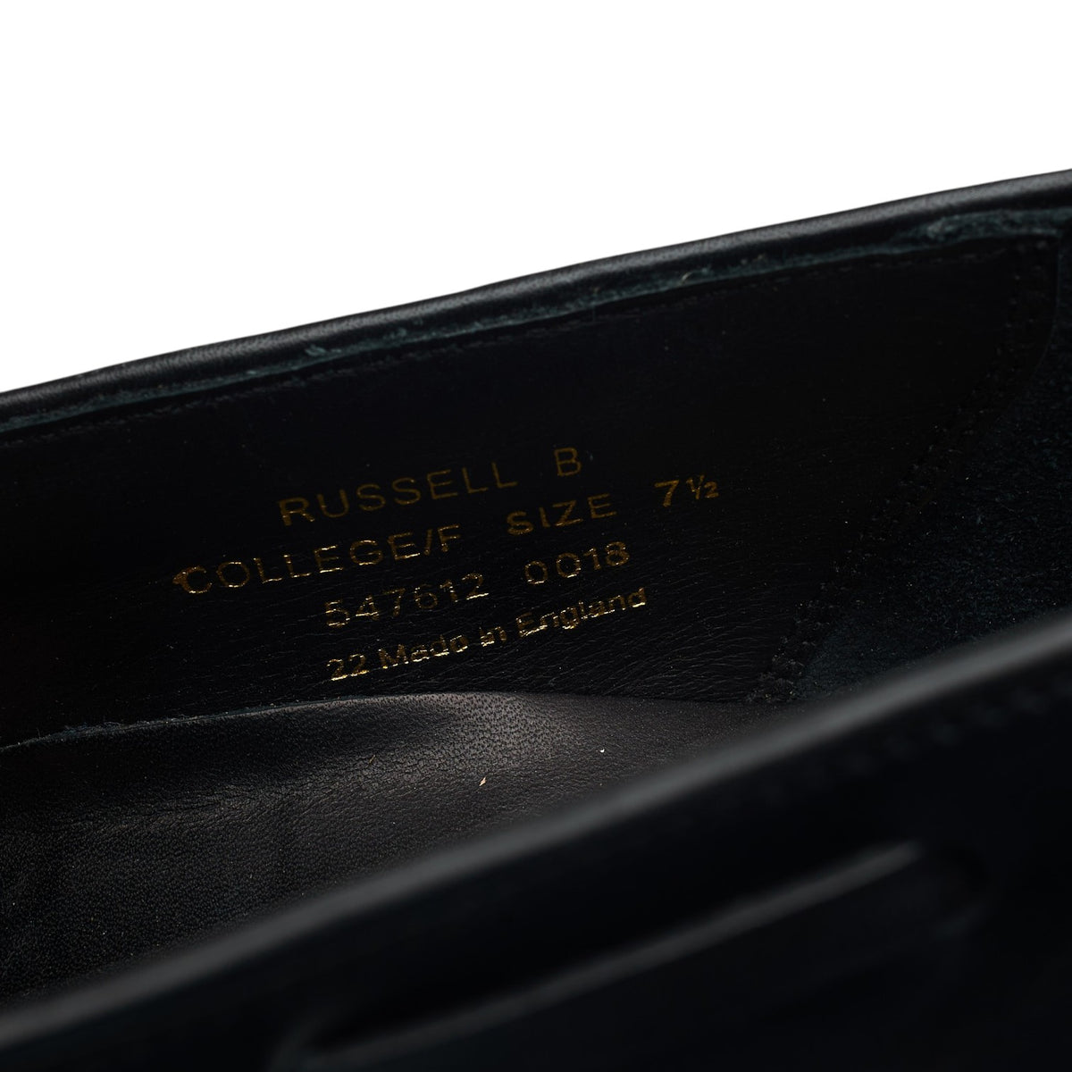 1880 'Russell' Black Leather Tassel Loafers UK 7.5 F