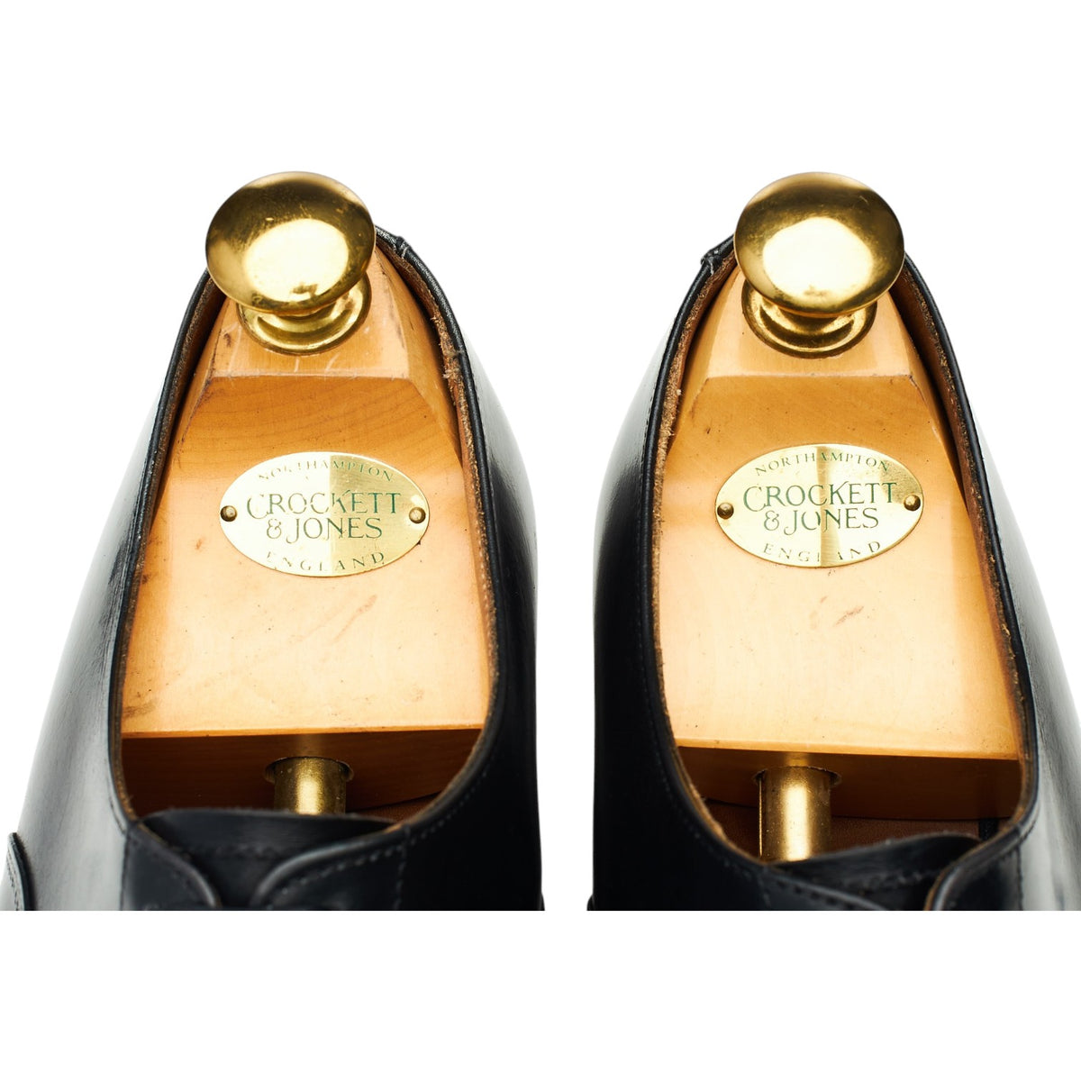 'Connaught' Black Leather Oxford UK 8.5 E