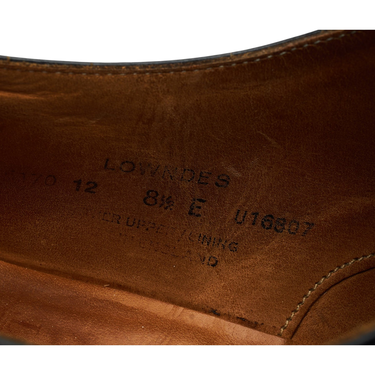 'Lowndes' Black Leather Double Monk Strap UK 8.5 E