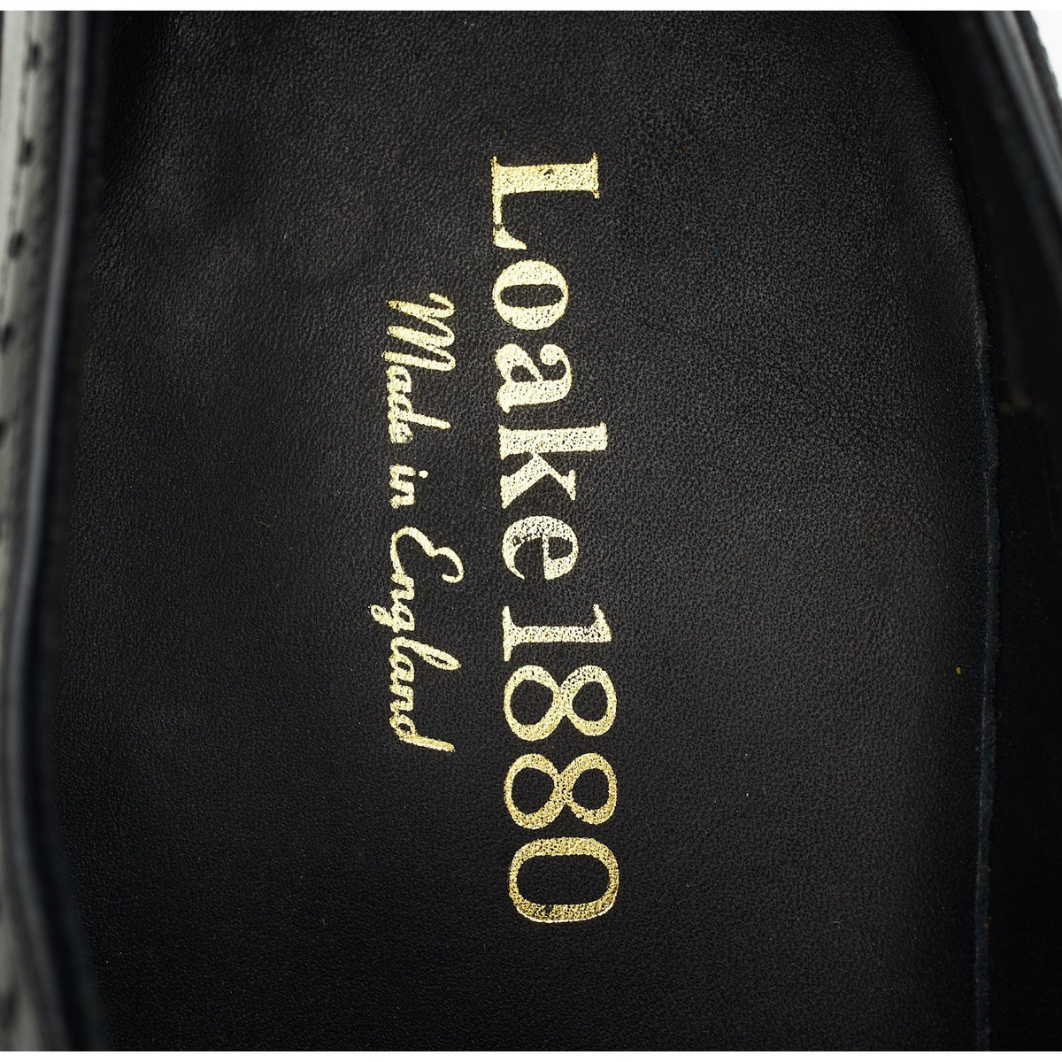 1880 'Savoy' Black Leather Oxford Brogues UK 10 F
