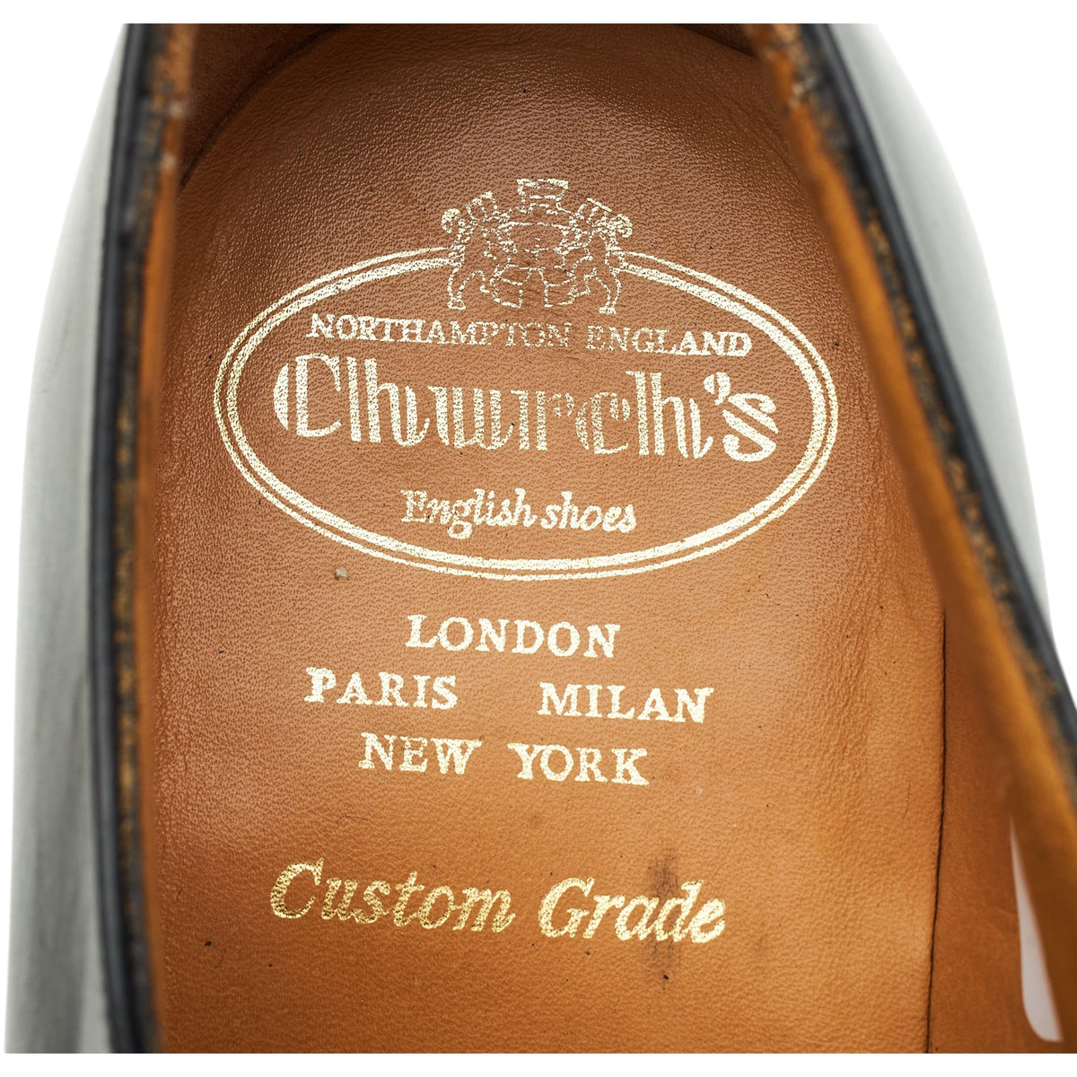 'Cartmel' Black Leather Oxford UK 7 F