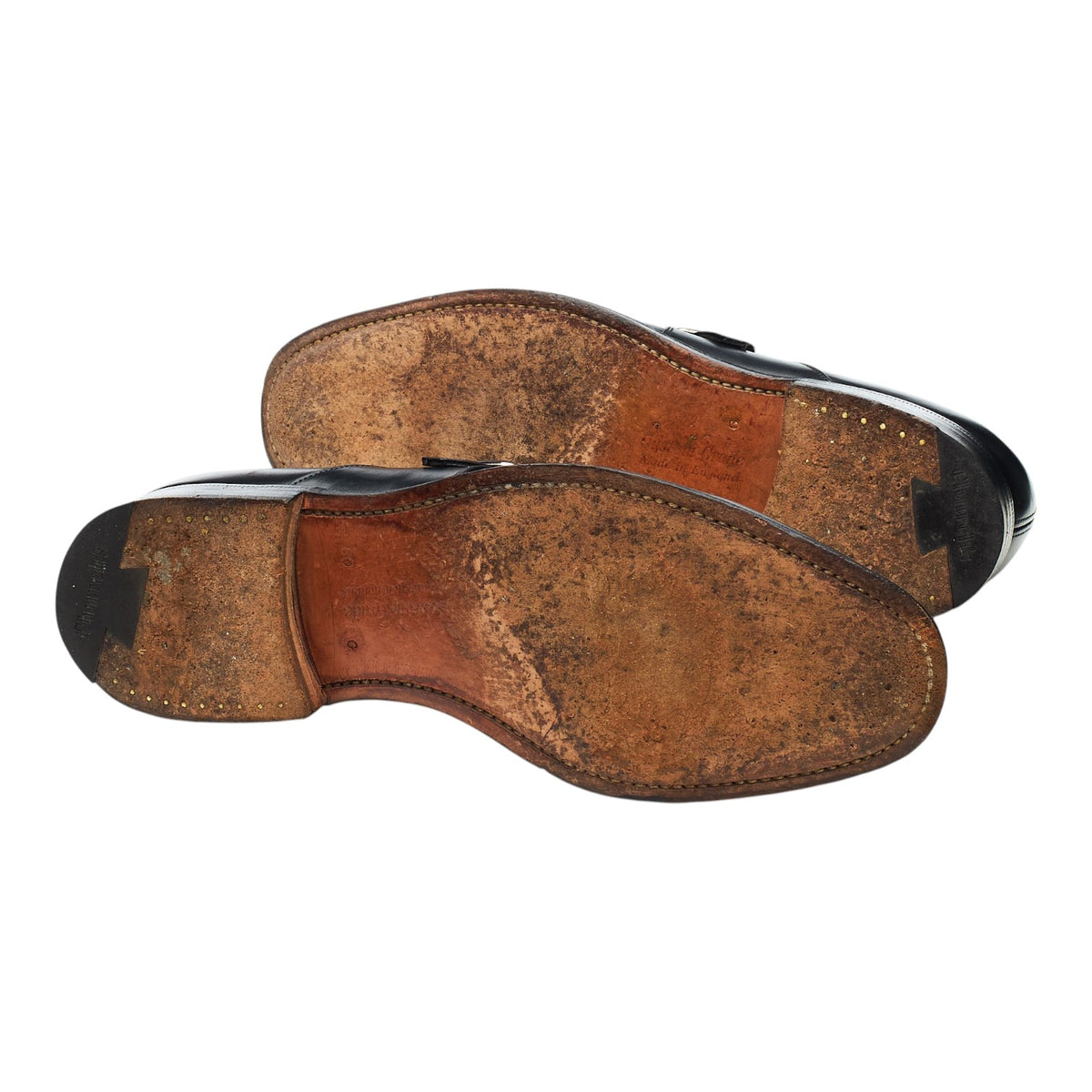 'Sydney' Black Leather Single Monk Strap UK 8 G