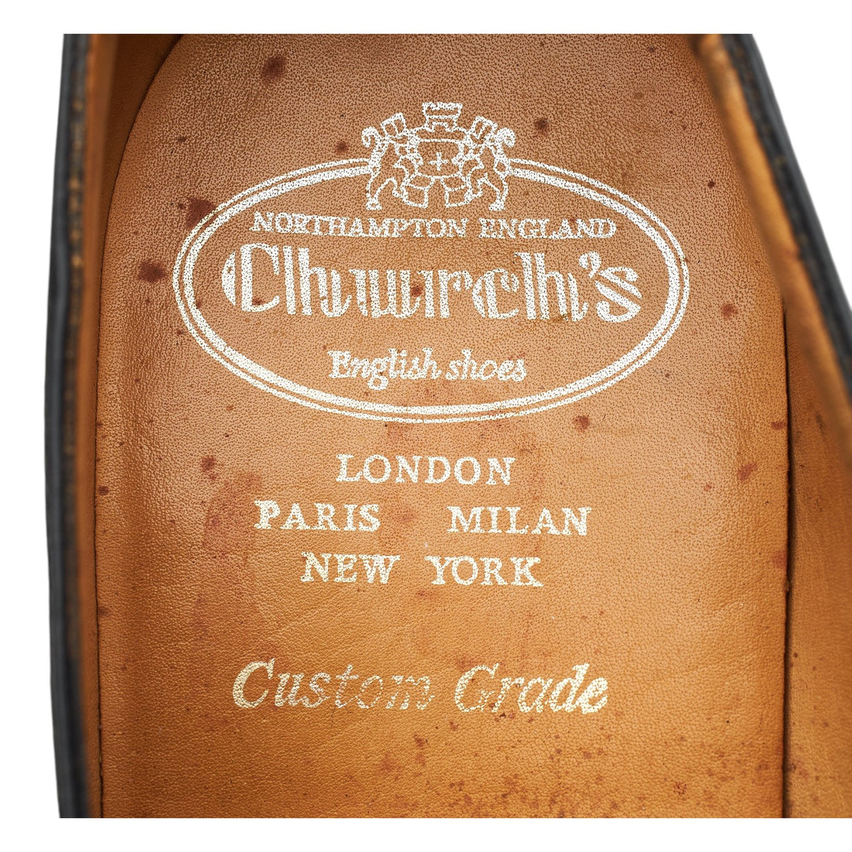 'Sydney' Black Leather Single Monk Strap UK 8 G