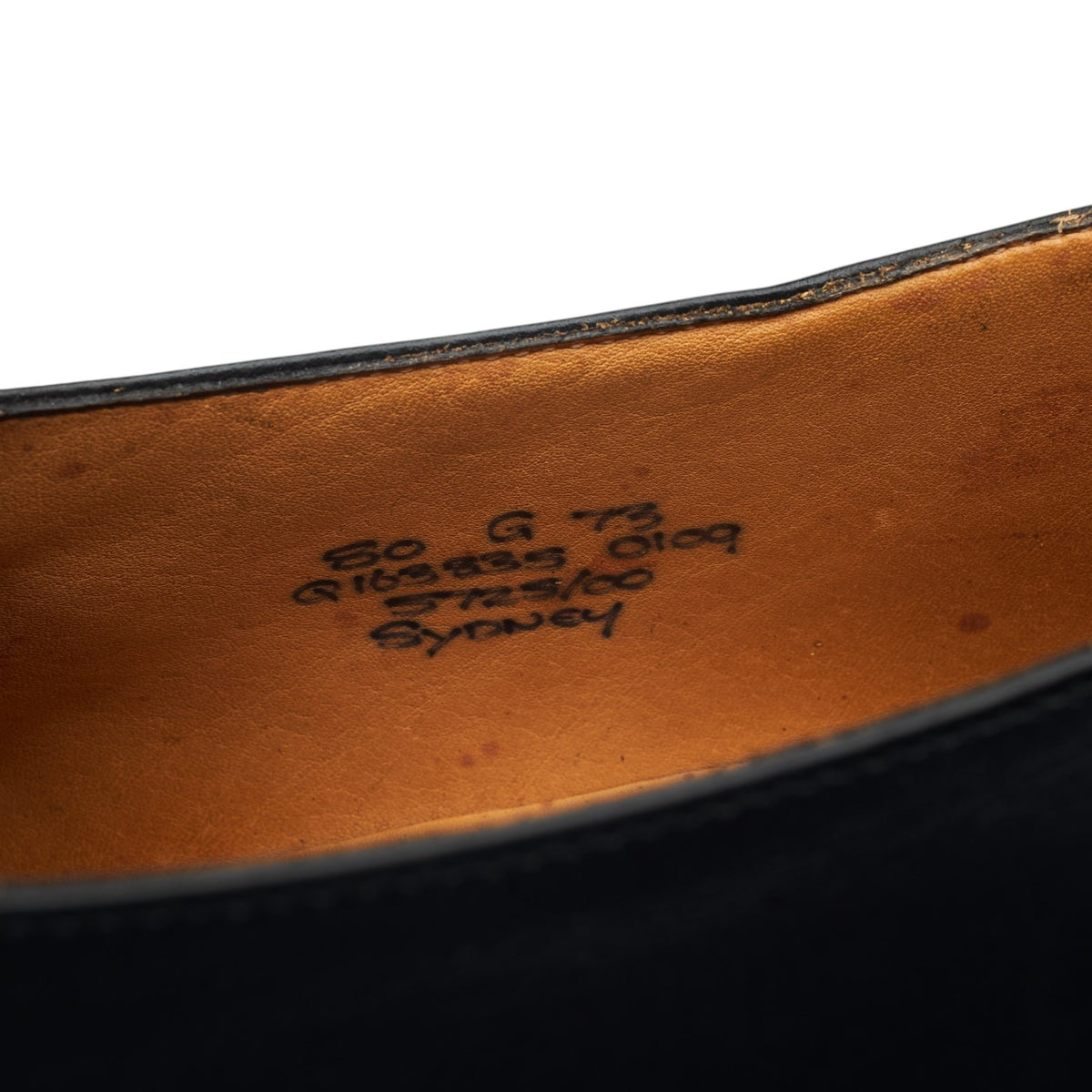 'Sydney' Black Leather Single Monk Strap UK 8 G