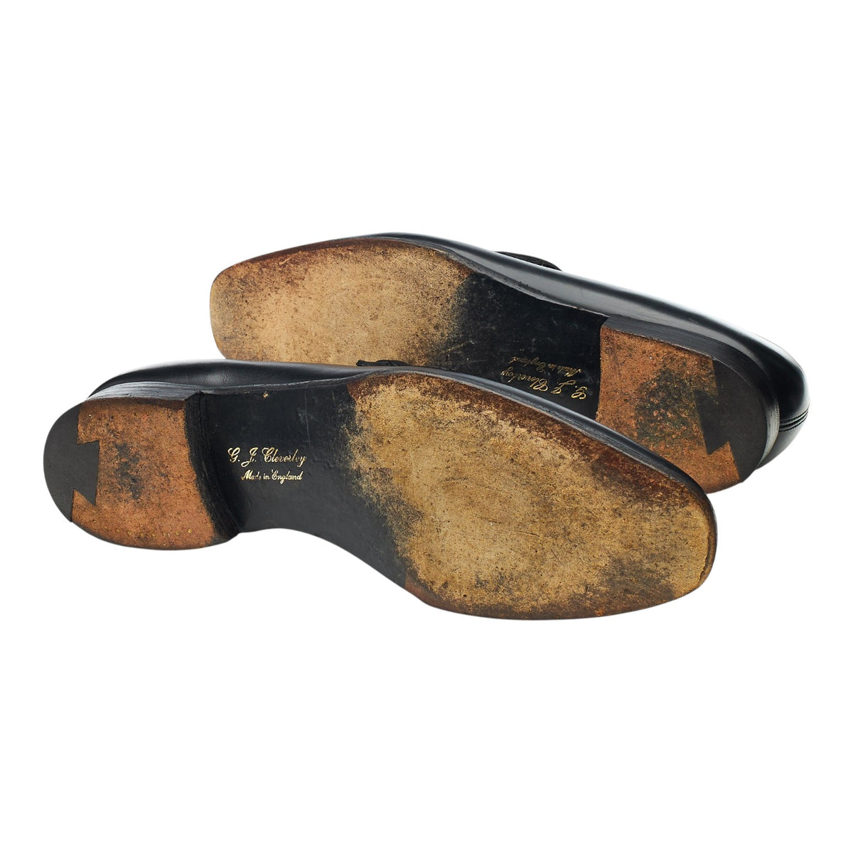 'Matthew' Black Leather Butterfly Loafers UK 7 E