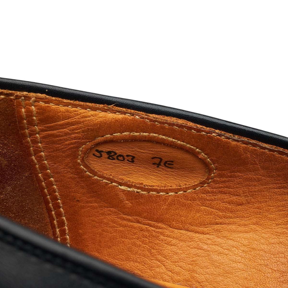 'Matthew' Black Leather Butterfly Loafers UK 7 E