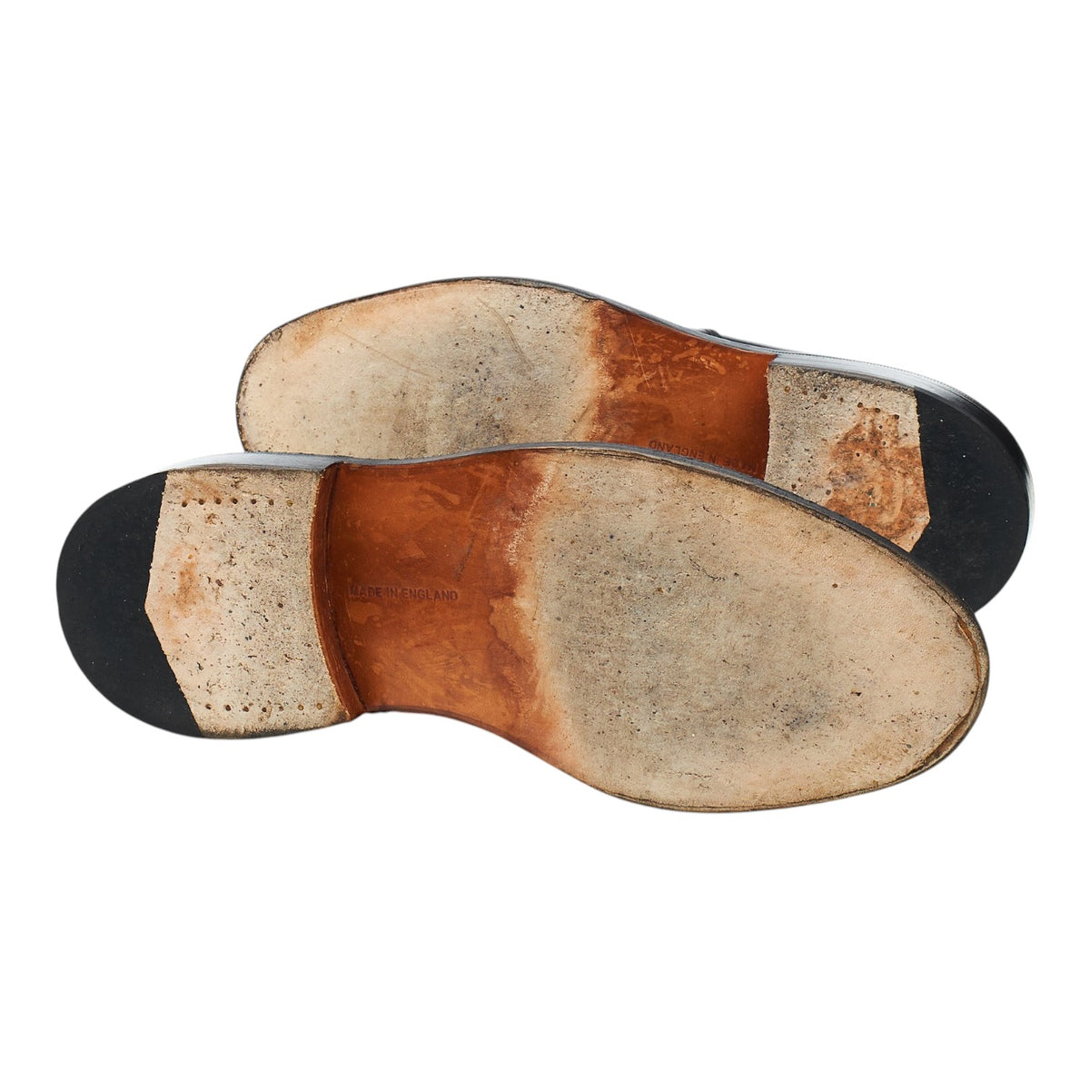'James' Black Leather Loafers UK 7