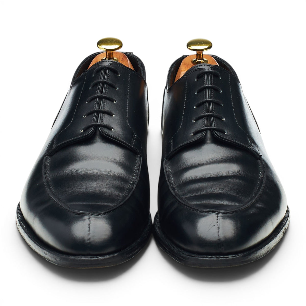 'Balfour' Black Leather Split Toe Derby UK 8.5 E
