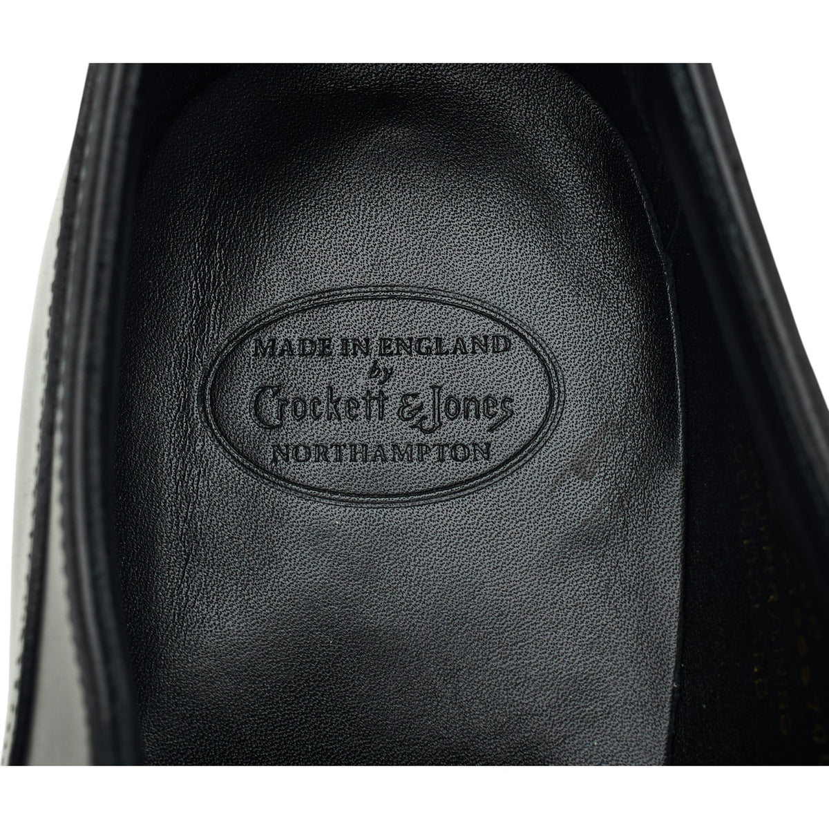 'Balfour' Black Leather Split Toe Derby UK 8.5 E
