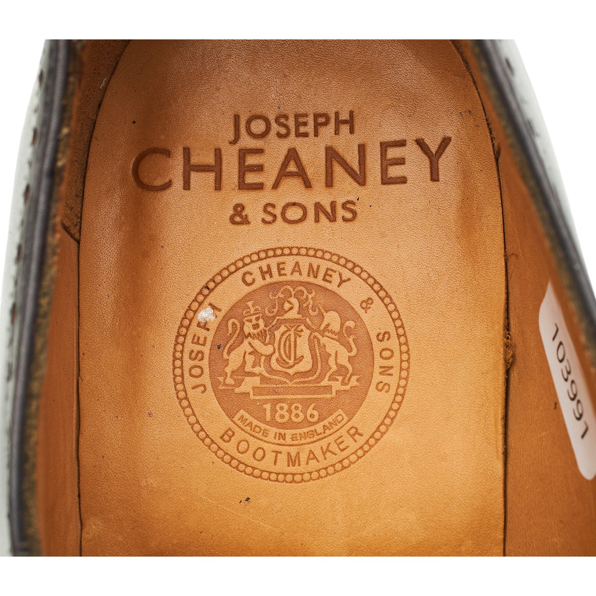 'Chester' Dark Grey Leather Brogue Slip On Loafers UK 6.5 F