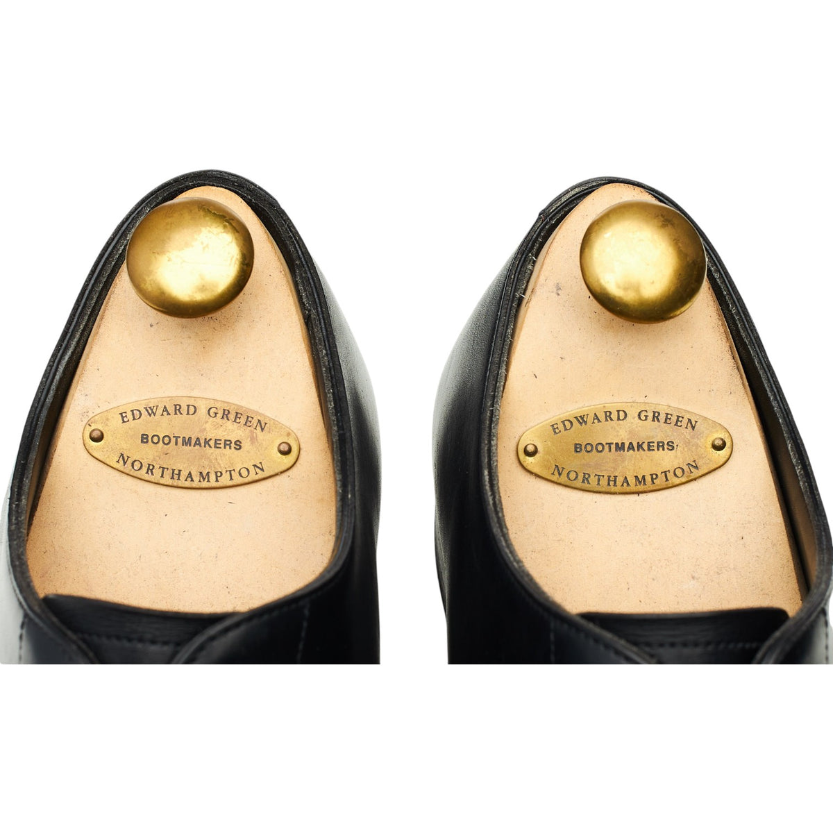'Dundee' Black Leather Cap Toe Derby UK 8.5 E
