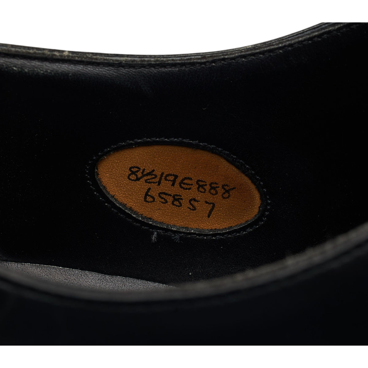 'Dundee' Black Leather Cap Toe Derby UK 8.5 E