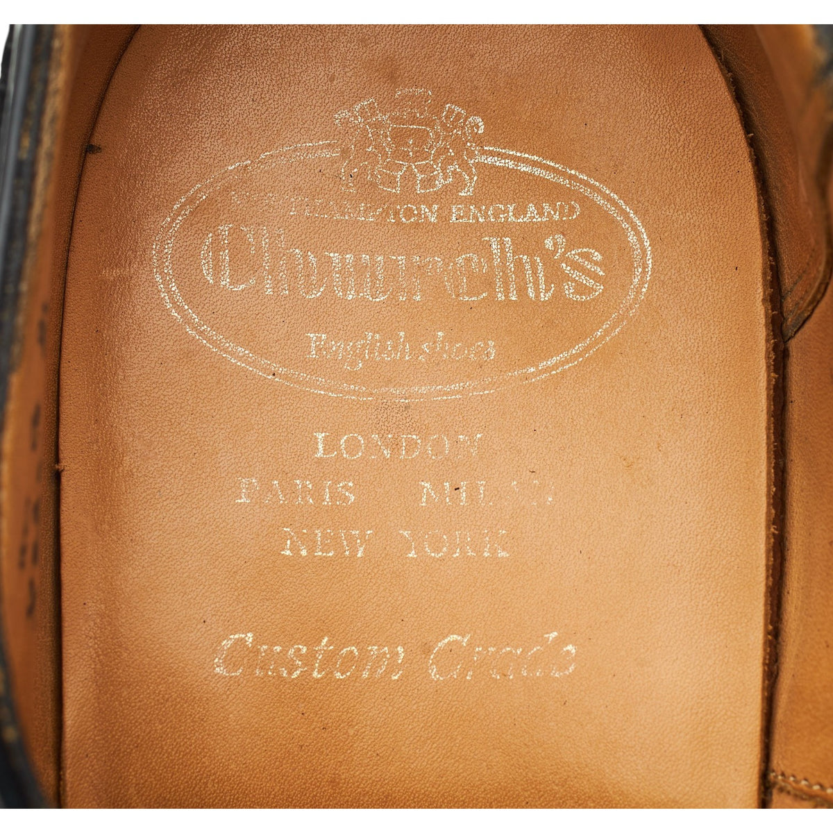 'Burwood' Black Leather Oxford Brogues UK 11 G