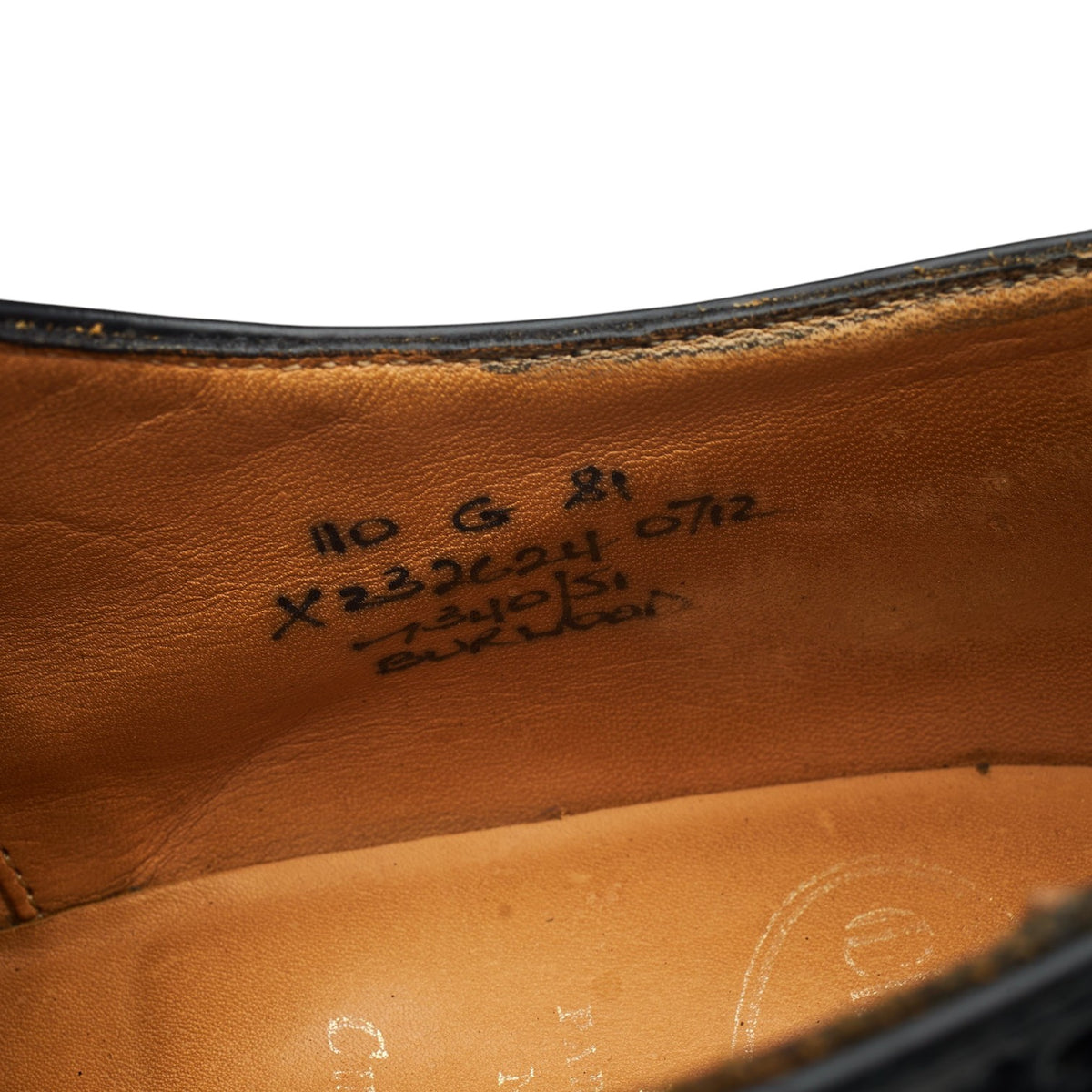 'Burwood' Black Leather Oxford Brogues UK 11 G