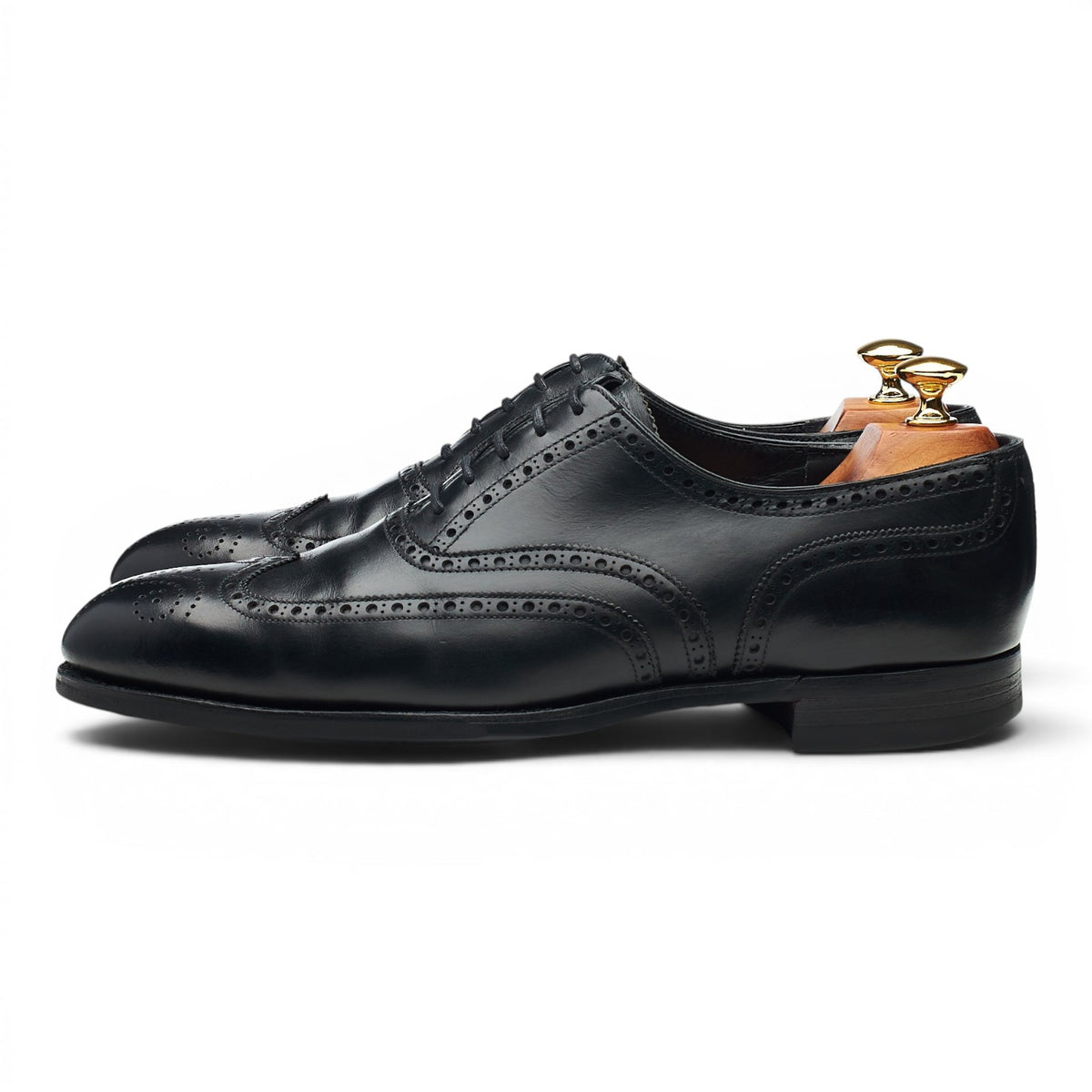 'Clifford' Black Leather Oxford Brogues UK 9 E