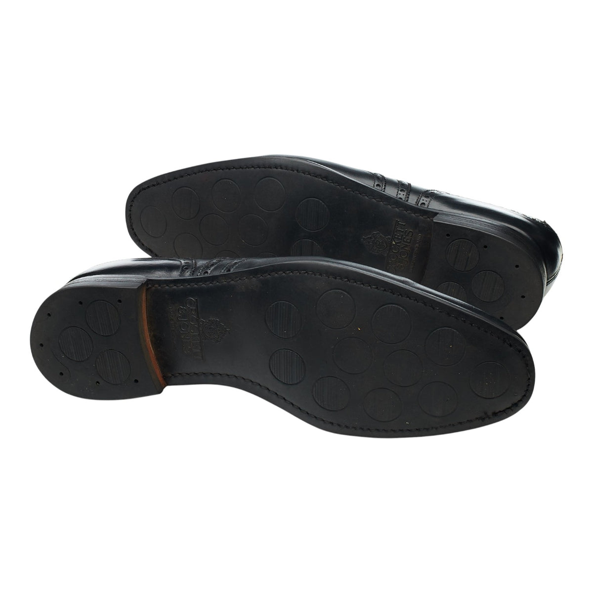 'Clifford' Black Leather Oxford Brogues UK 9 E