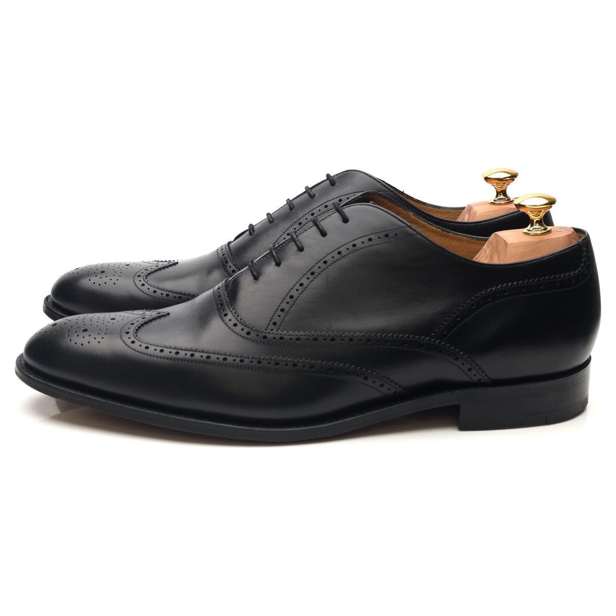 &#39;Newport&#39; Black Leather Brogues UK 12 G