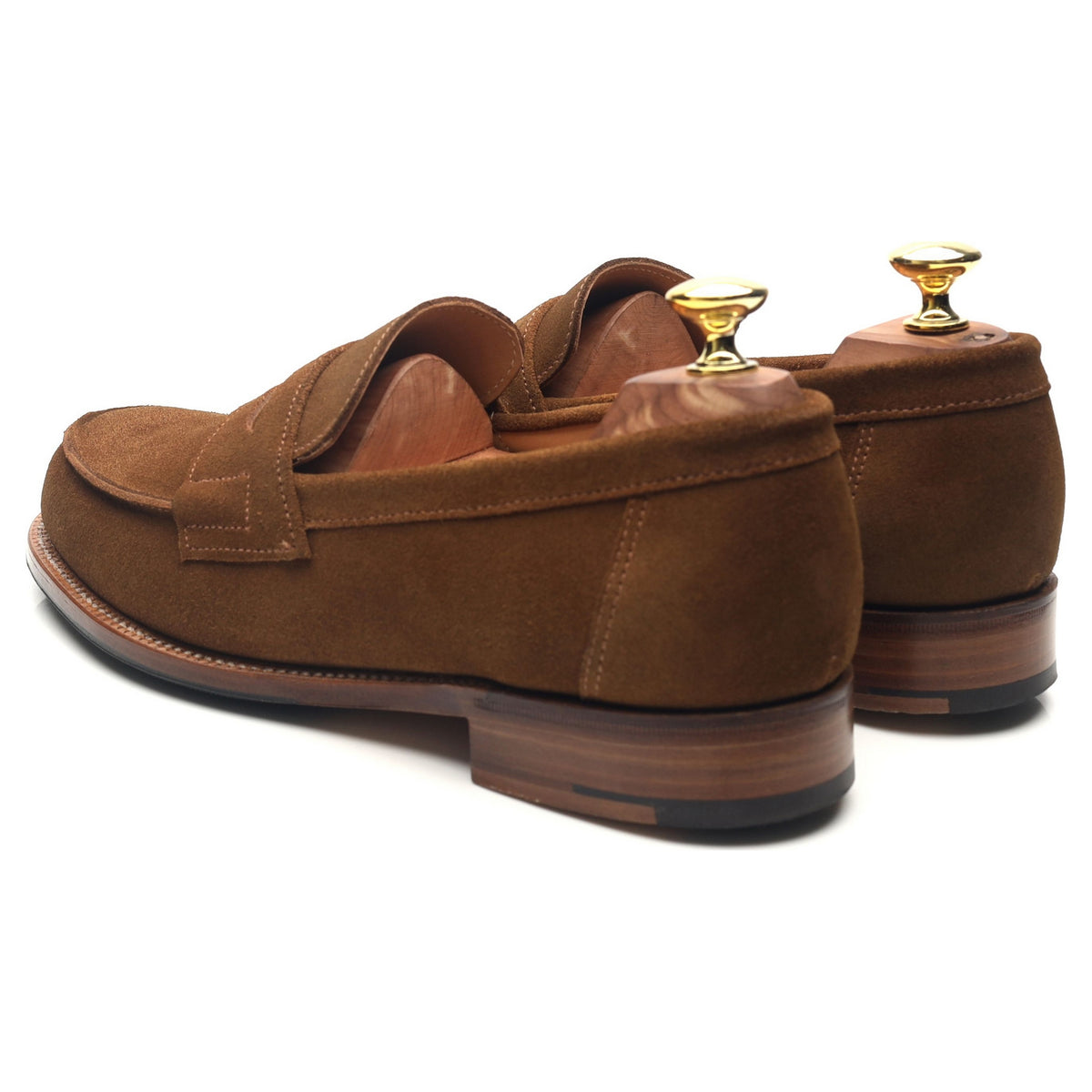 &#39;Epsom&#39; Snuff Brown Suede Loafers UK 7 E