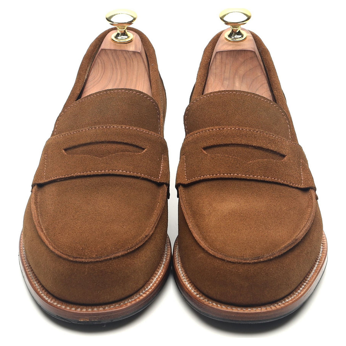 &#39;Epsom&#39; Snuff Brown Suede Loafers UK 7 E