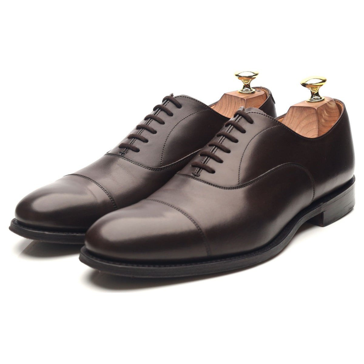 &#39;Dubai&#39; Dark Brown Leather Oxford UK 7 F