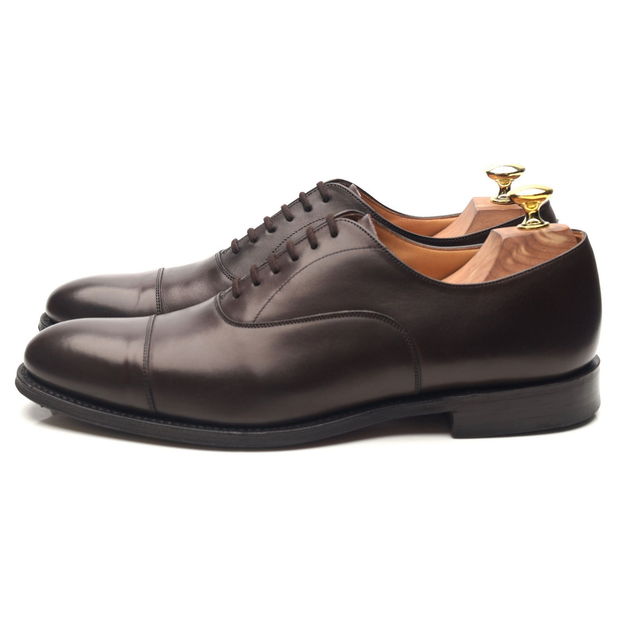 &#39;Dubai&#39; Dark Brown Leather Oxford UK 7 F