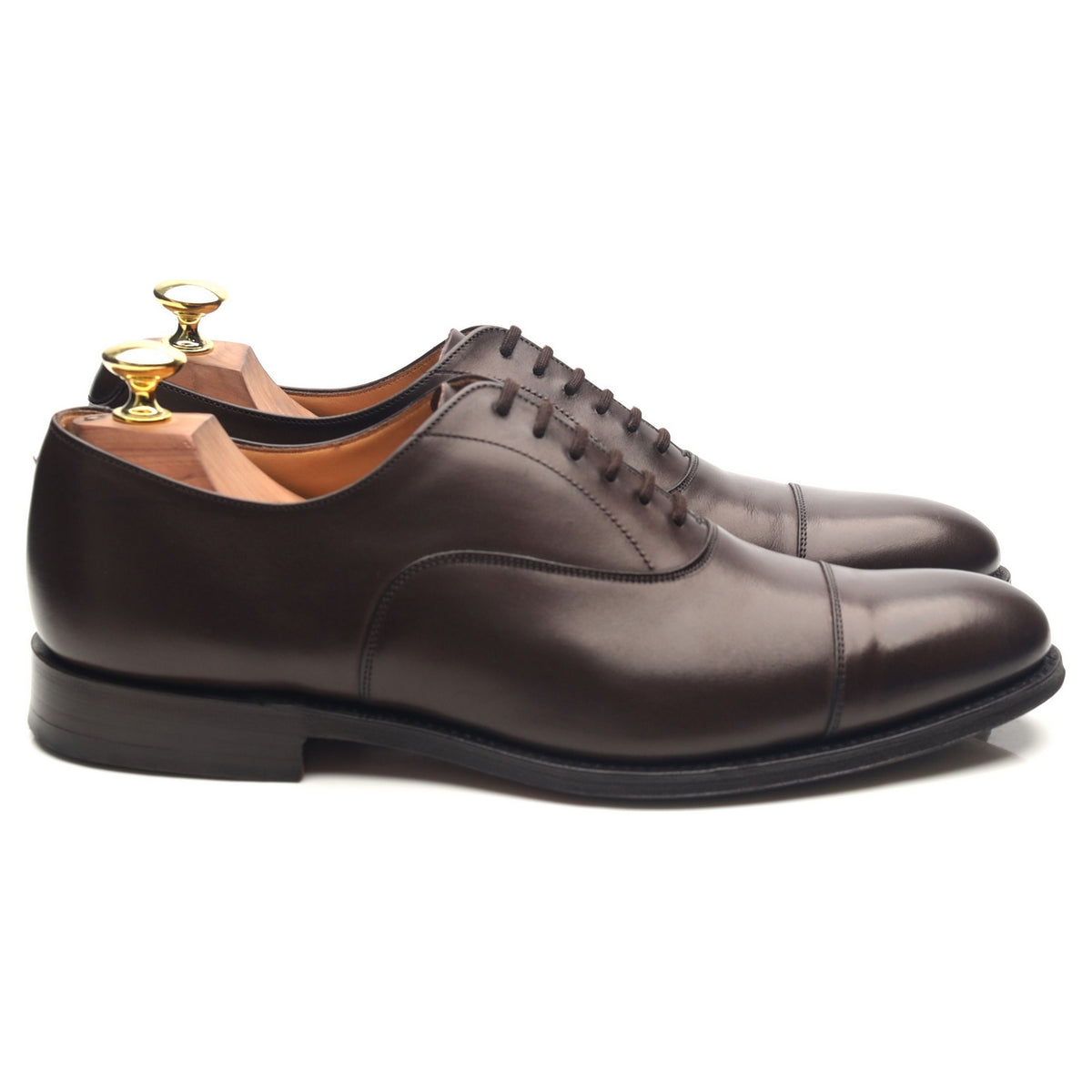 &#39;Dubai&#39; Dark Brown Leather Oxford UK 7 F