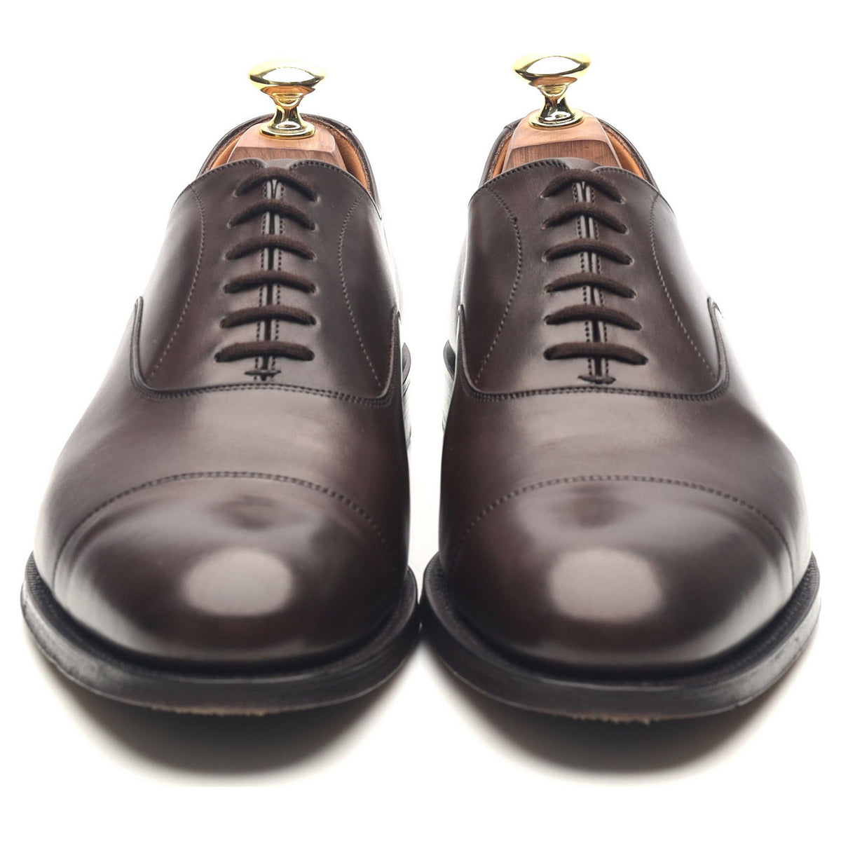 &#39;Dubai&#39; Dark Brown Leather Oxford UK 7 F