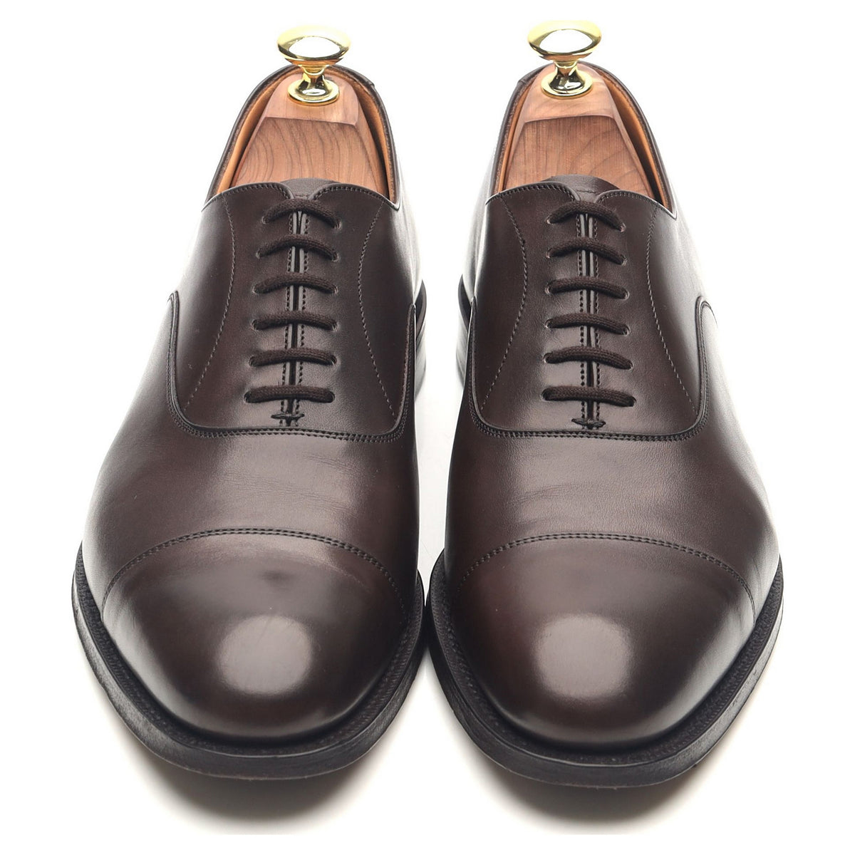 &#39;Dubai&#39; Dark Brown Leather Oxford UK 7 F