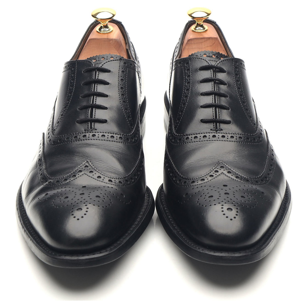 &#39;Broad II&#39; Black Leather Brogues UK 9.5 G